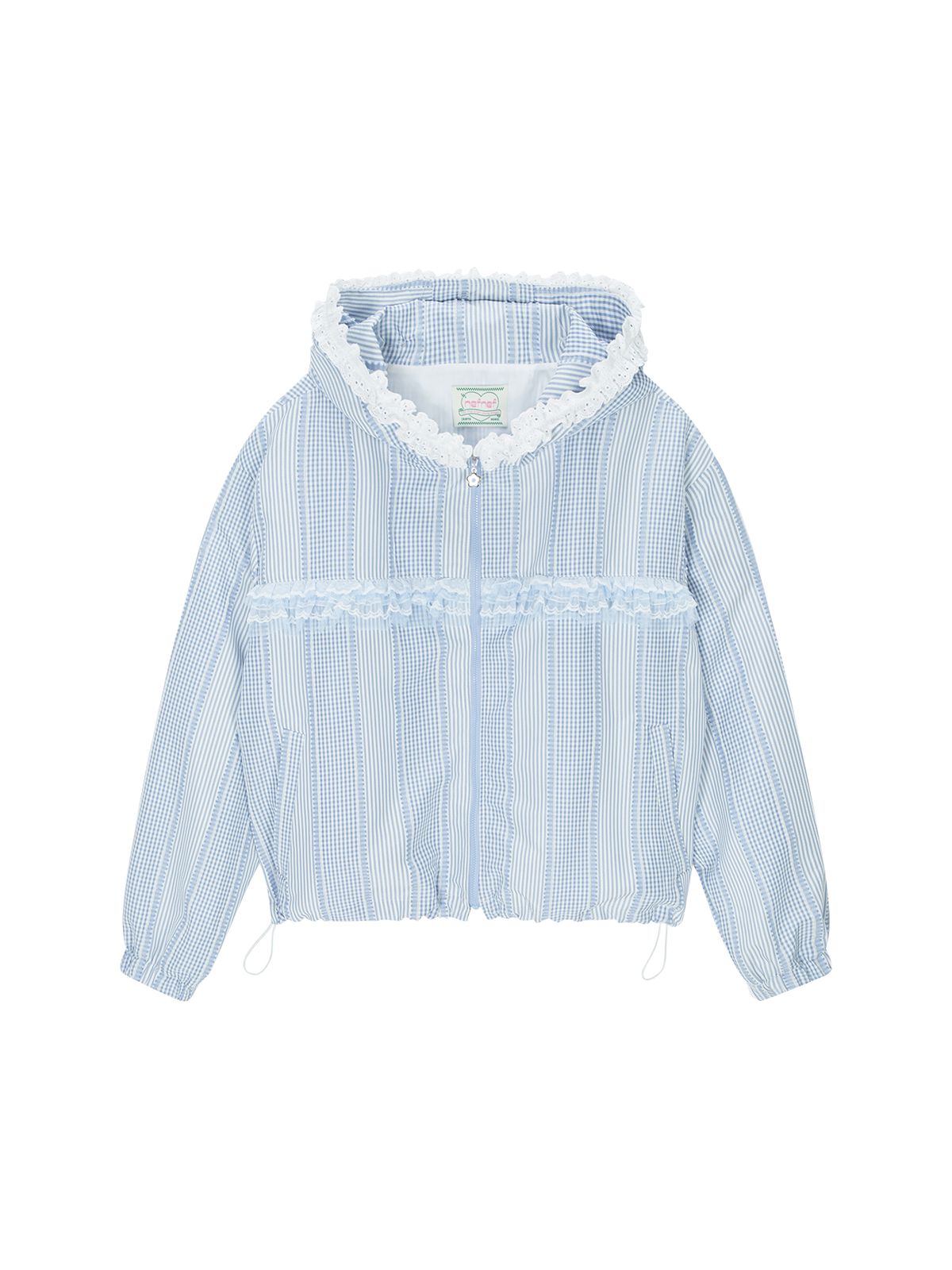 네프네프(NEFNEF) lace frill jumper_blue
