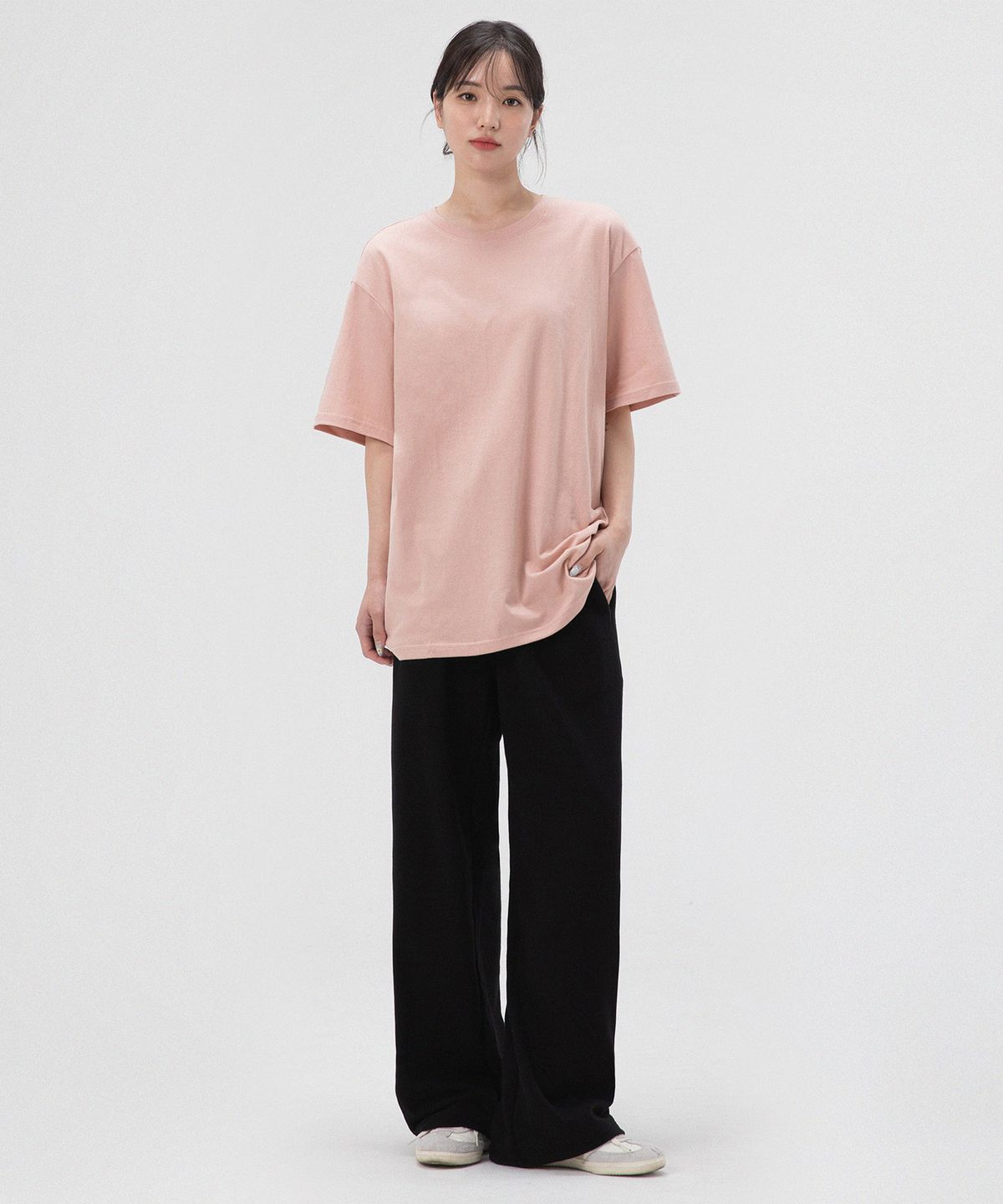 프리노어(PRINOAR) 데일리 와이드 트레이닝 팬츠-블랙