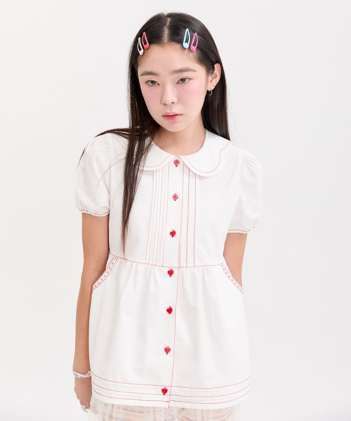 네프네프(NEFNEF) baby doll blouse