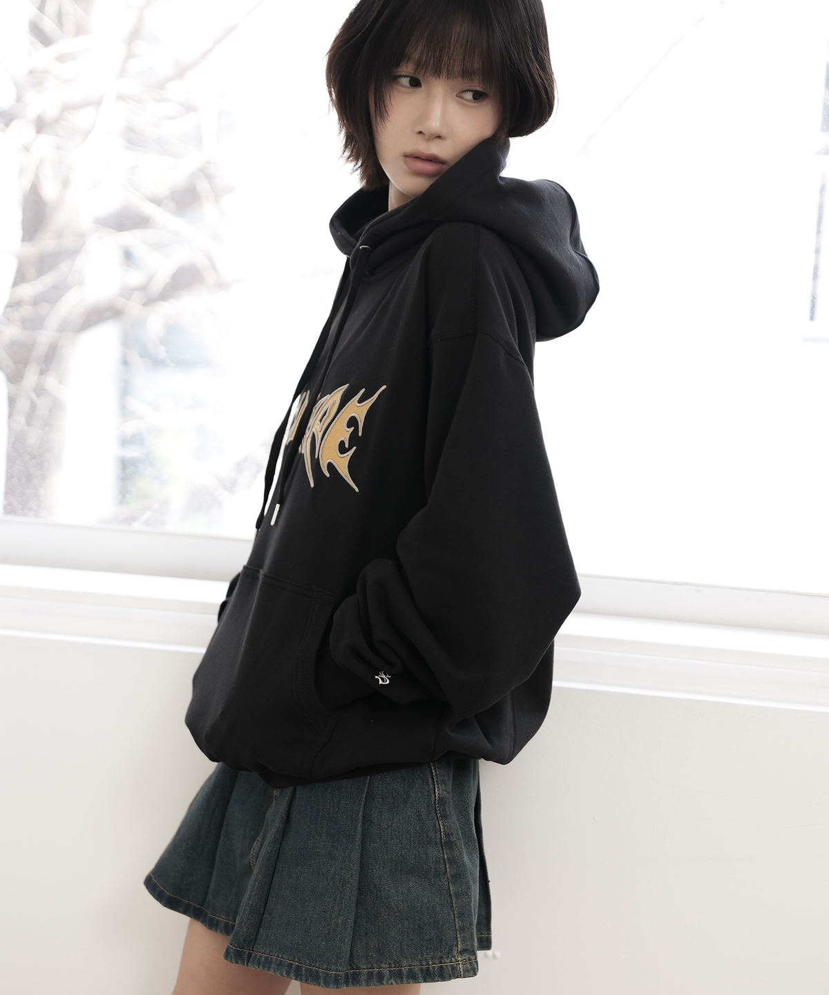 스쿠프(SCOUPE) VTG 그래픽 후디 블랙