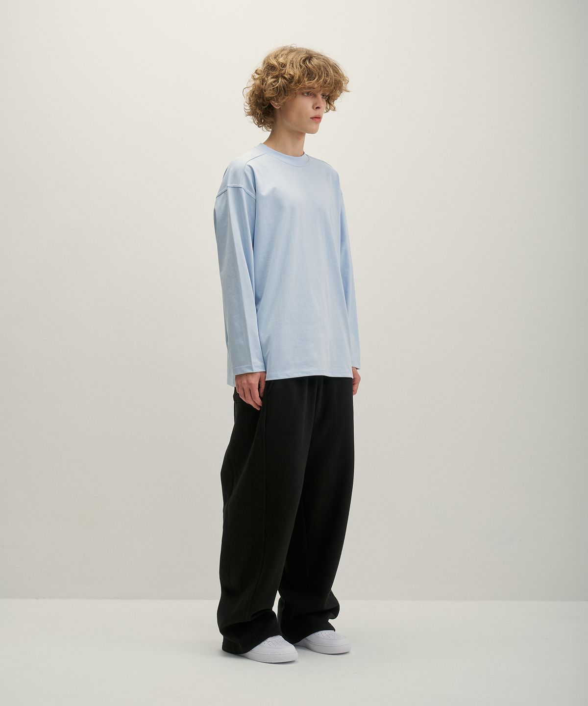 그노크(GNOK) 데일리 긴팔 티셔츠[스카이블루]