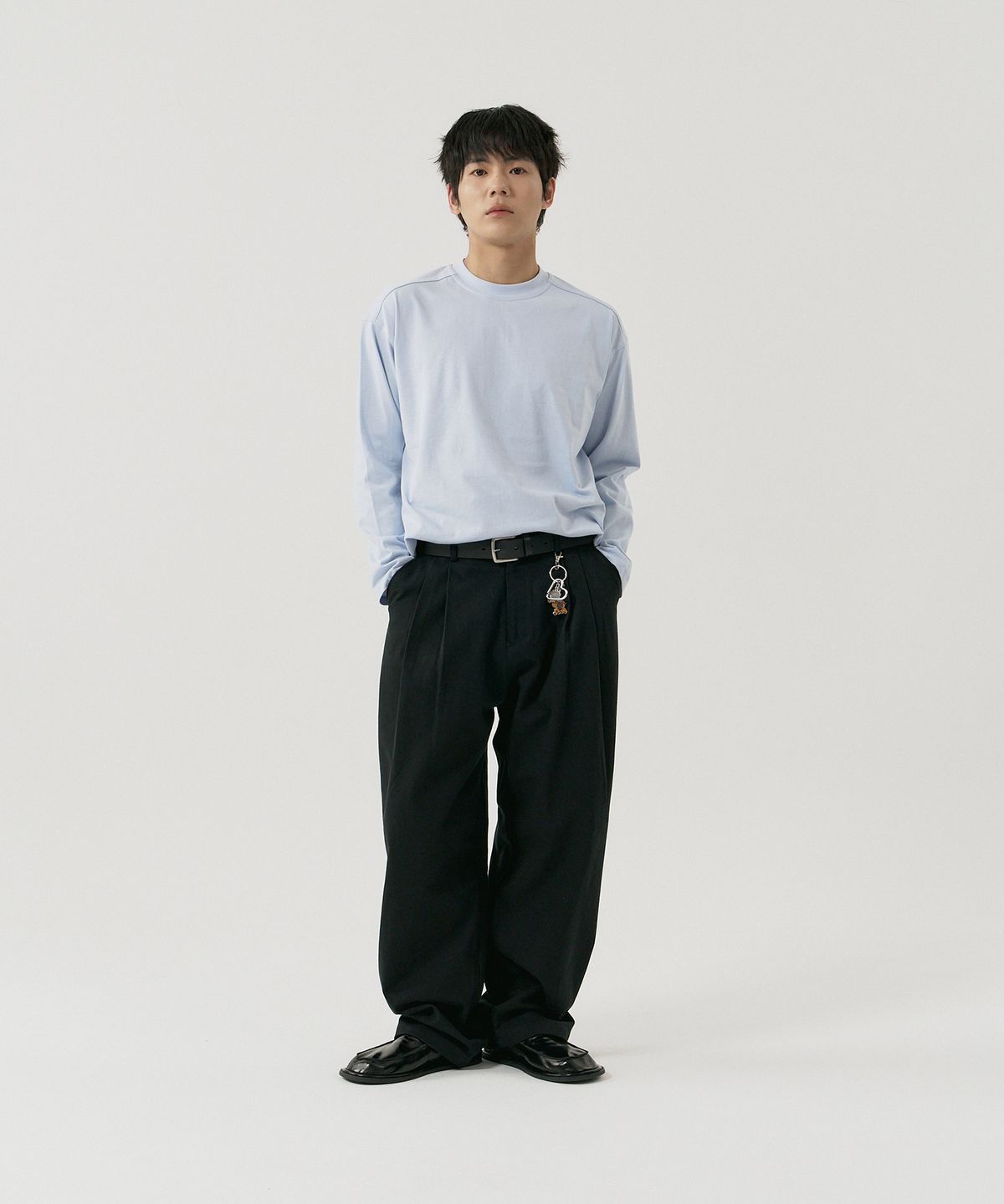 그노크(GNOK) 데일리 긴팔 티셔츠[스카이블루]