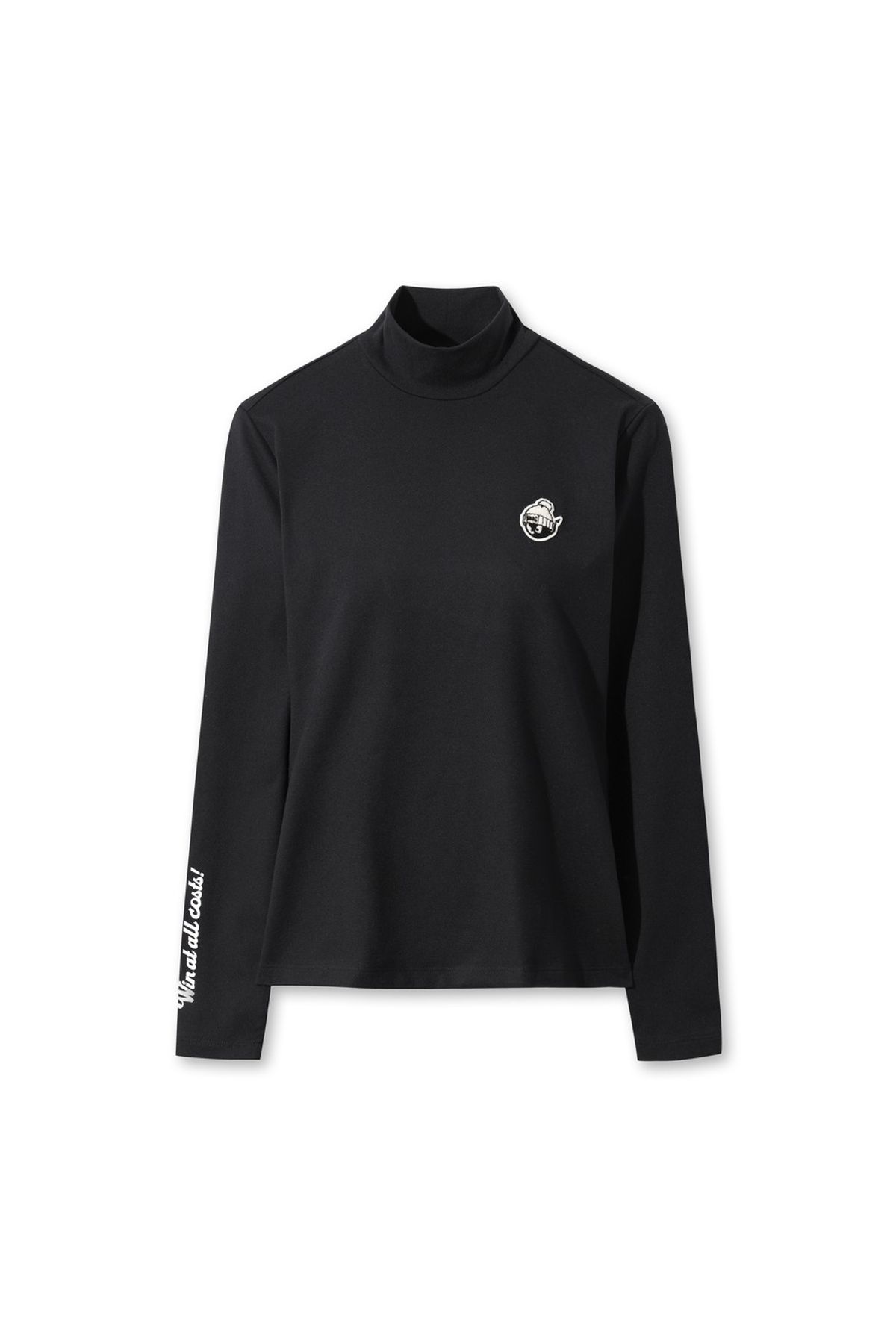 왁(WAAC) Women Winter Essential Fleece Highneck Top WWTBW25702BKX