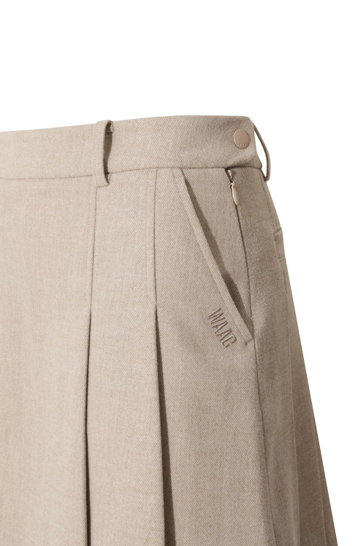 왁(WAAC) Women Winter pleats skirt WWKCW25701IVX