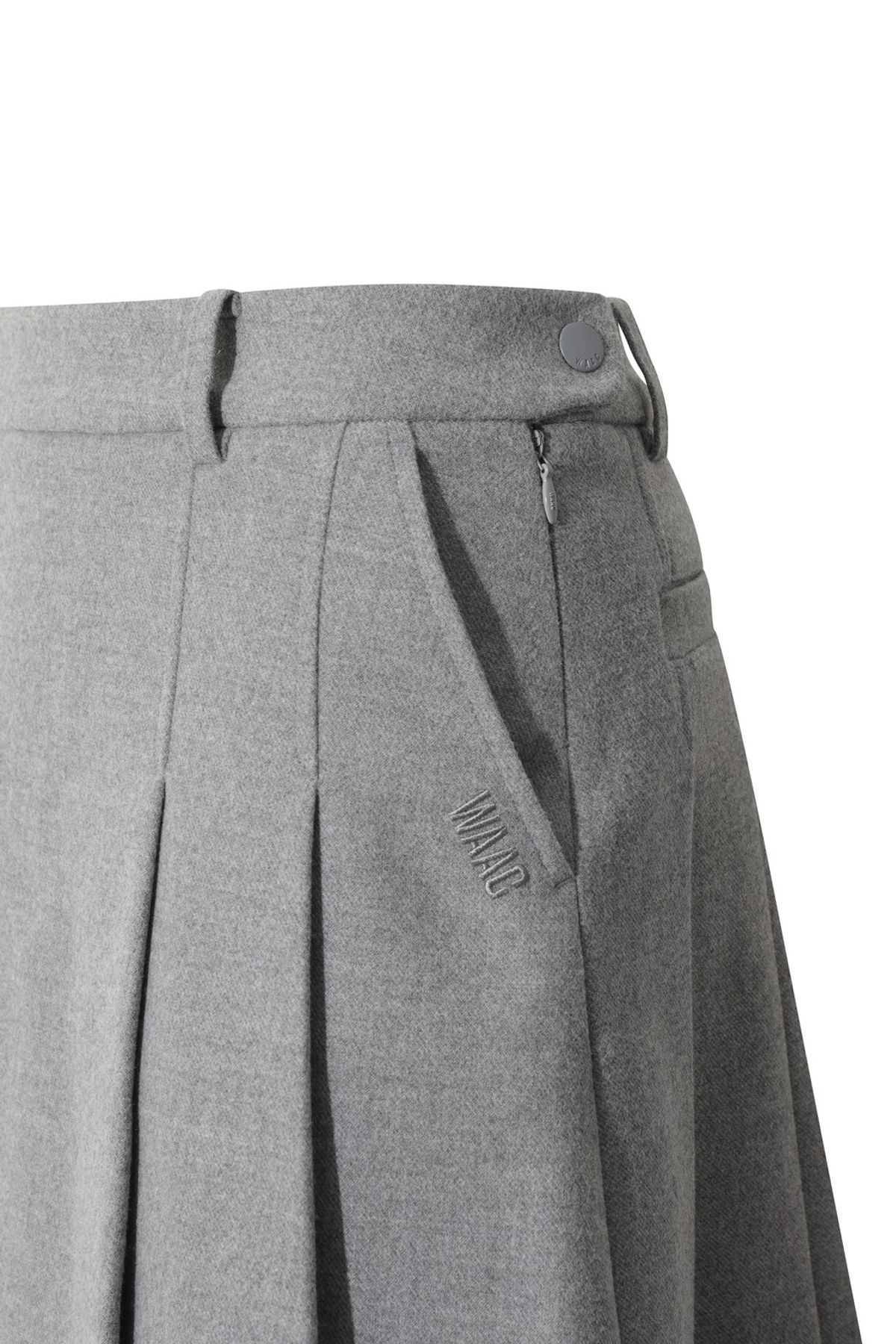 왁(WAAC) Women Winter pleats skirt WWKCW25701GYX