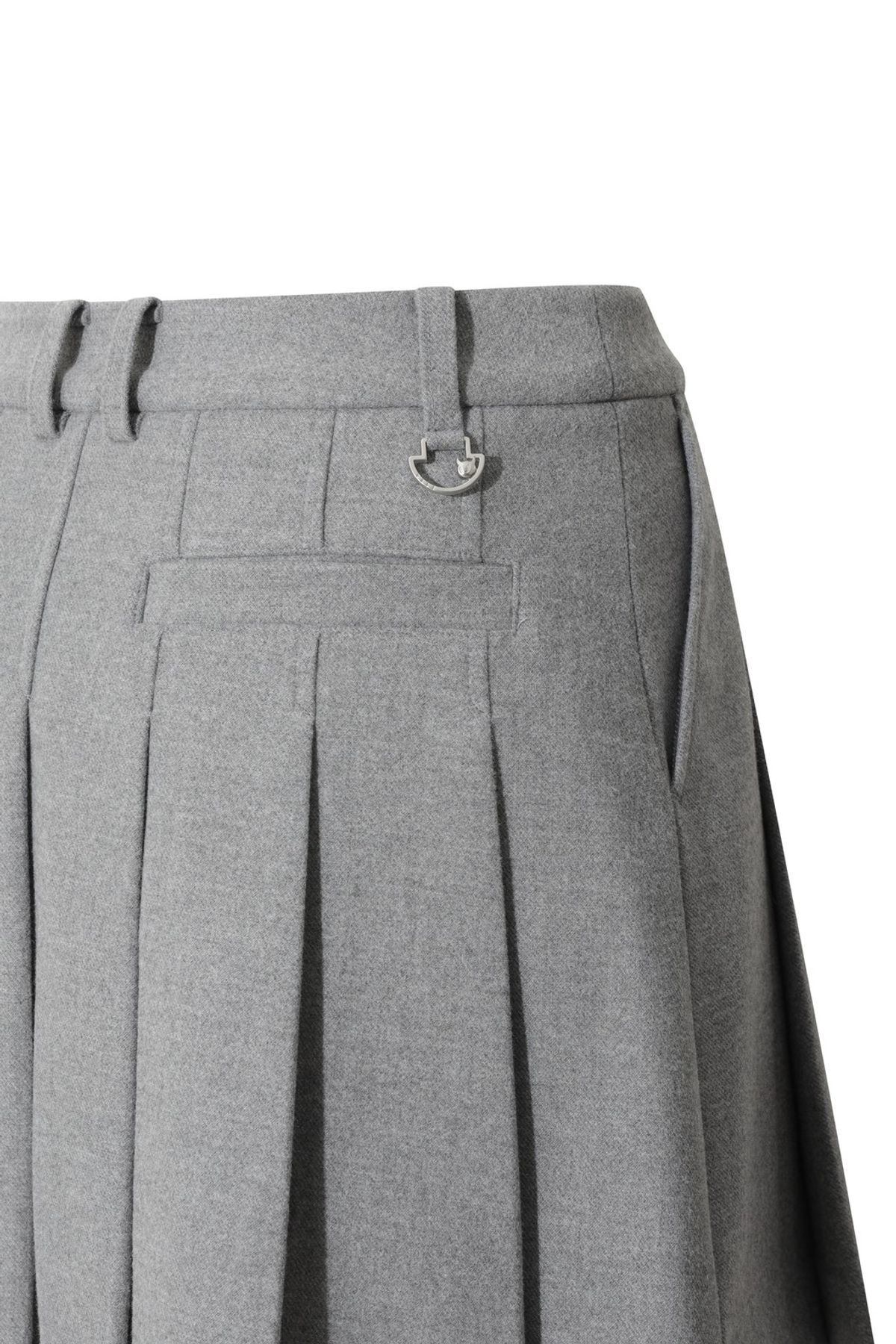 왁(WAAC) Women Winter pleats skirt WWKCW25701GYX