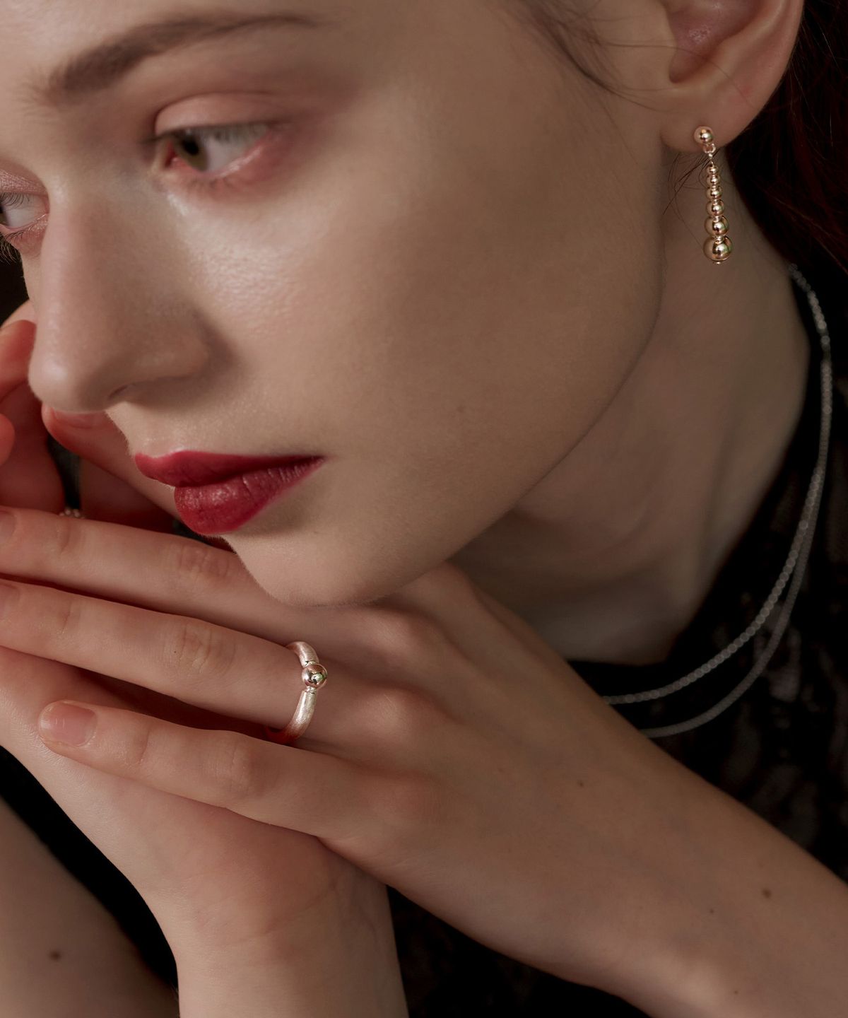 티오유(TOU) SS009 Matte & Glossy Ball Ring