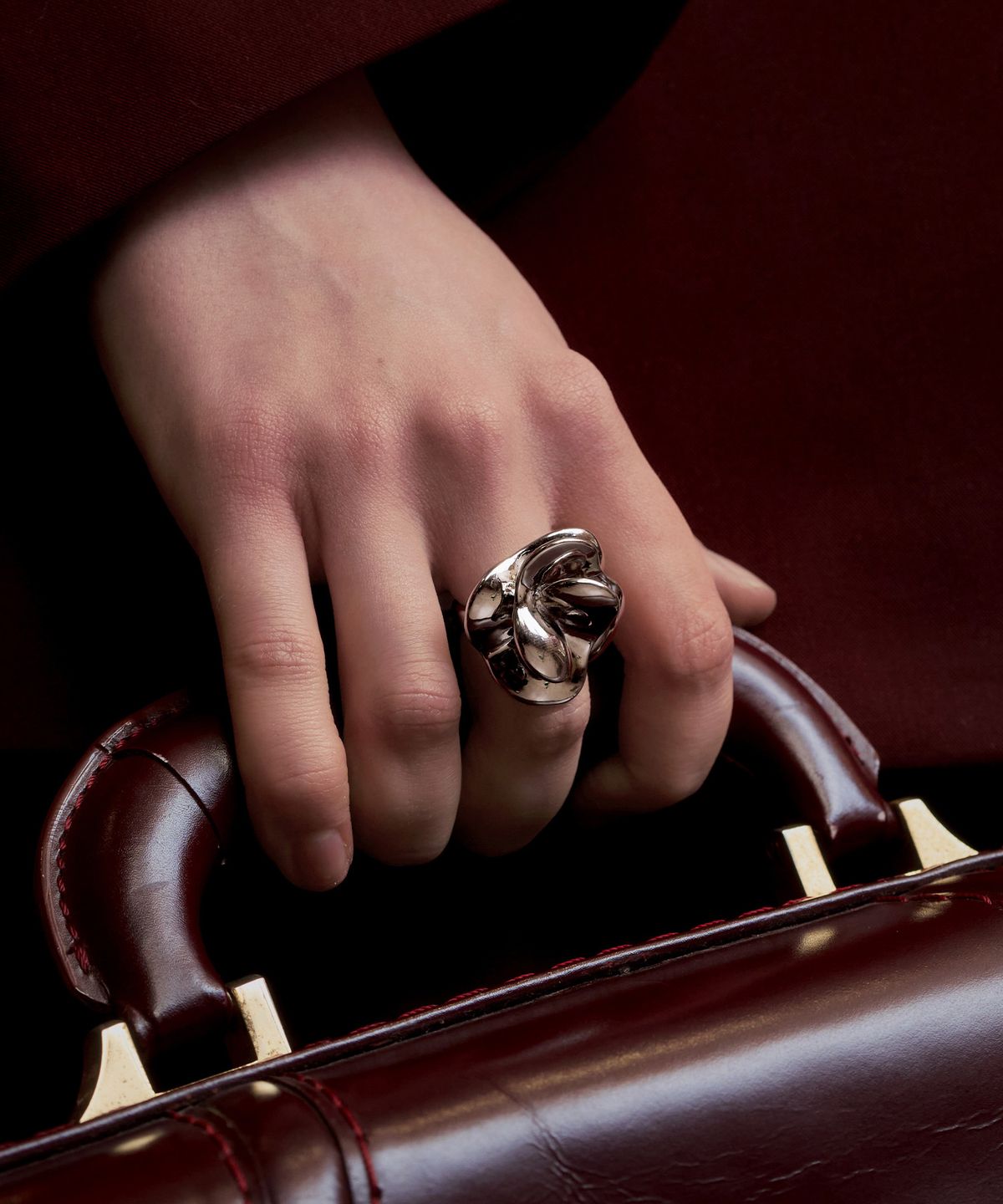 티오유(TOU) SS008 Big Rose Ring