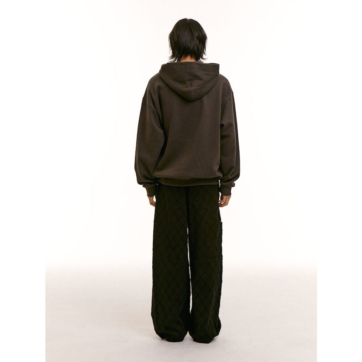 샌드 사운드(SAND SOUND) (UNISEX) 센터 그래픽 후디  애쉬