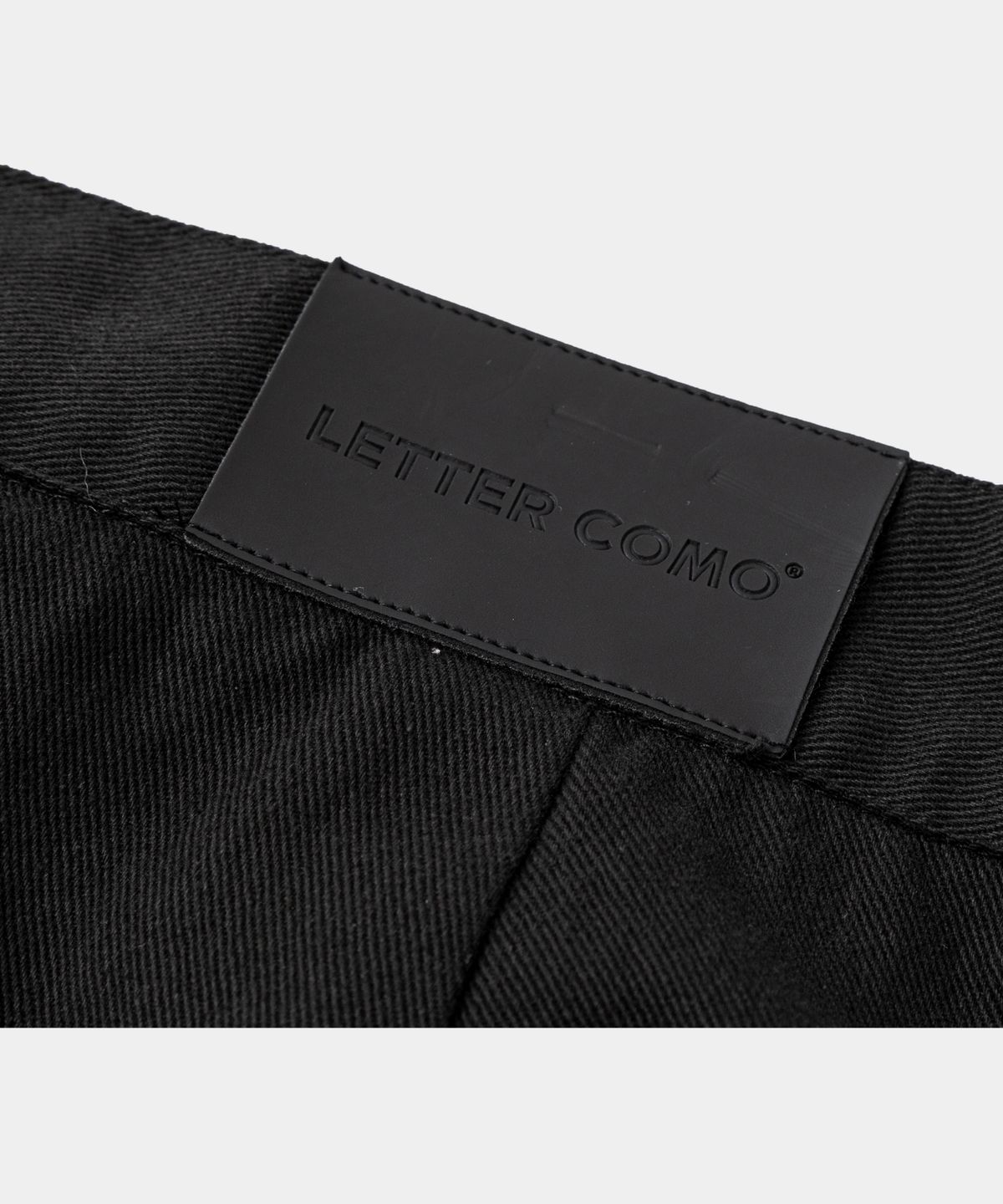 레테르코모(LETTERCOMO) 빅 와이드 코튼팬츠 블랙