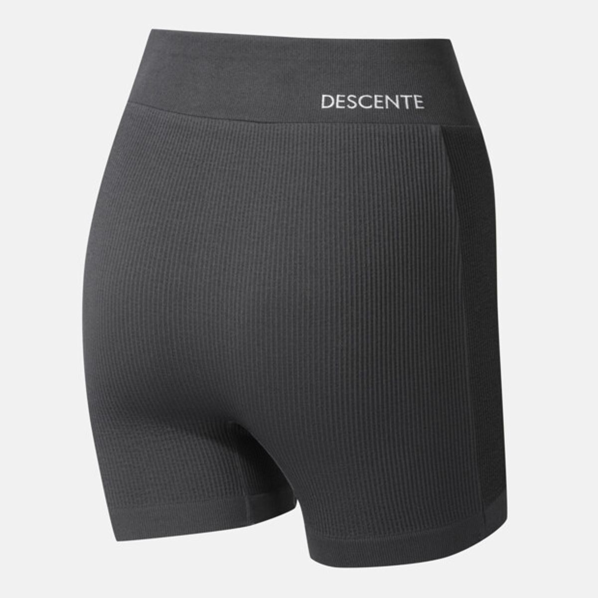 데상트(DESCENTE) 러닝 소프트 앤 리브드 숏 타이즈 블랙 SQ322RKL97