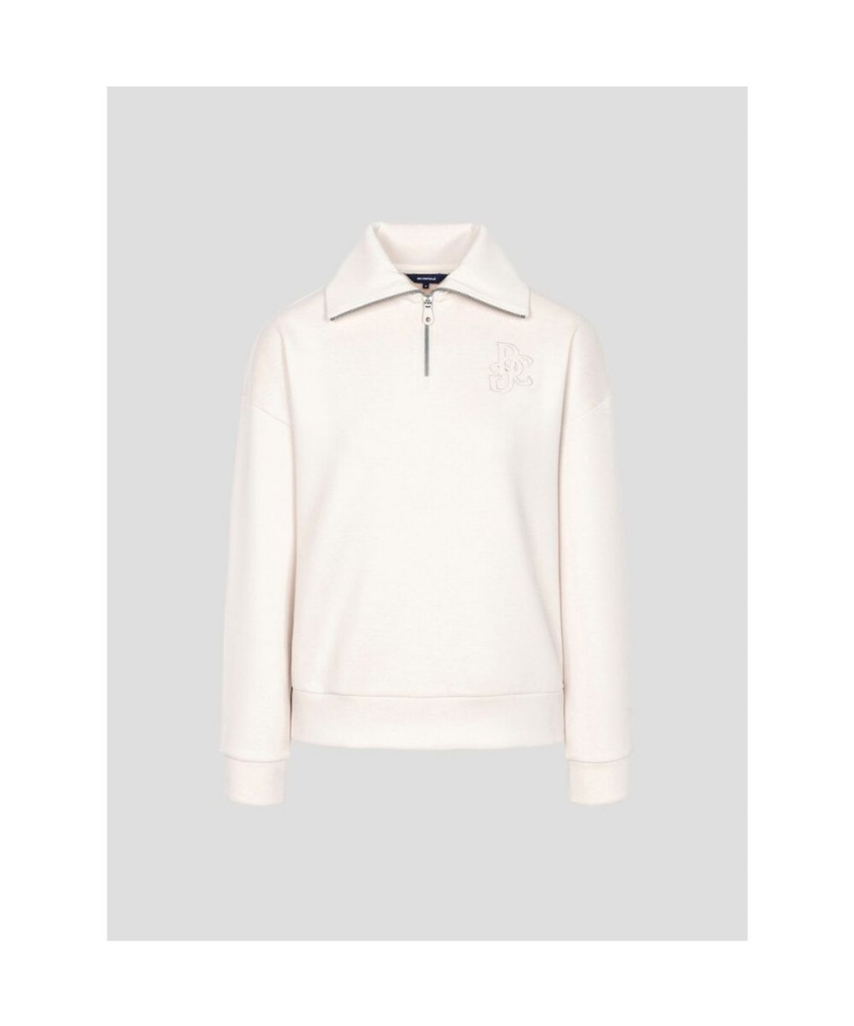 빈폴골프(BEANPOLE GOLF) 여성 자카드 블루종핏 긴소매 티셔츠  베이지