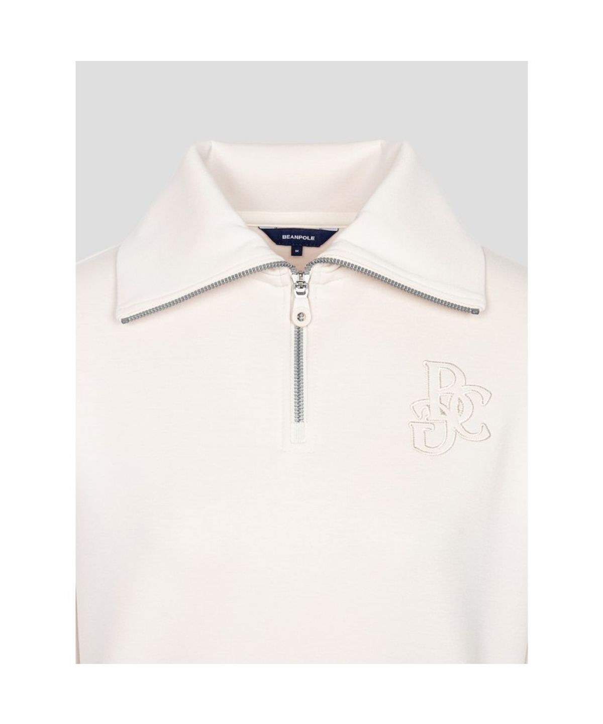 빈폴골프(BEANPOLE GOLF) 여성 자카드 블루종핏 긴소매 티셔츠  베이지
