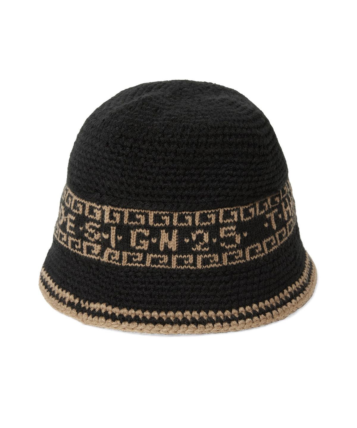 디스이즈네버댓(THISISNEVERTHAT) Crochet Bucket Hat Black