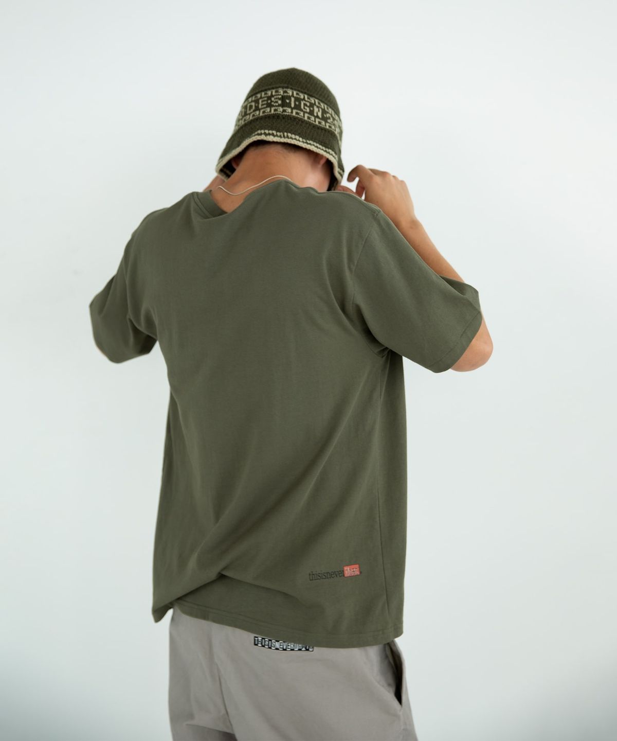 디스이즈네버댓(THISISNEVERTHAT) Crochet Bucket Hat Olive
