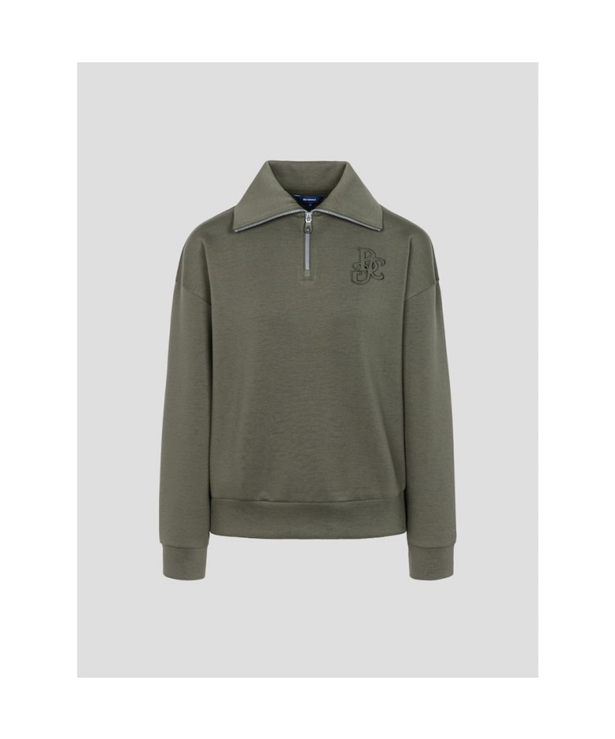 빈폴골프(BEANPOLE GOLF) 여성 자카드 블루종핏 긴소매 티셔츠  카키