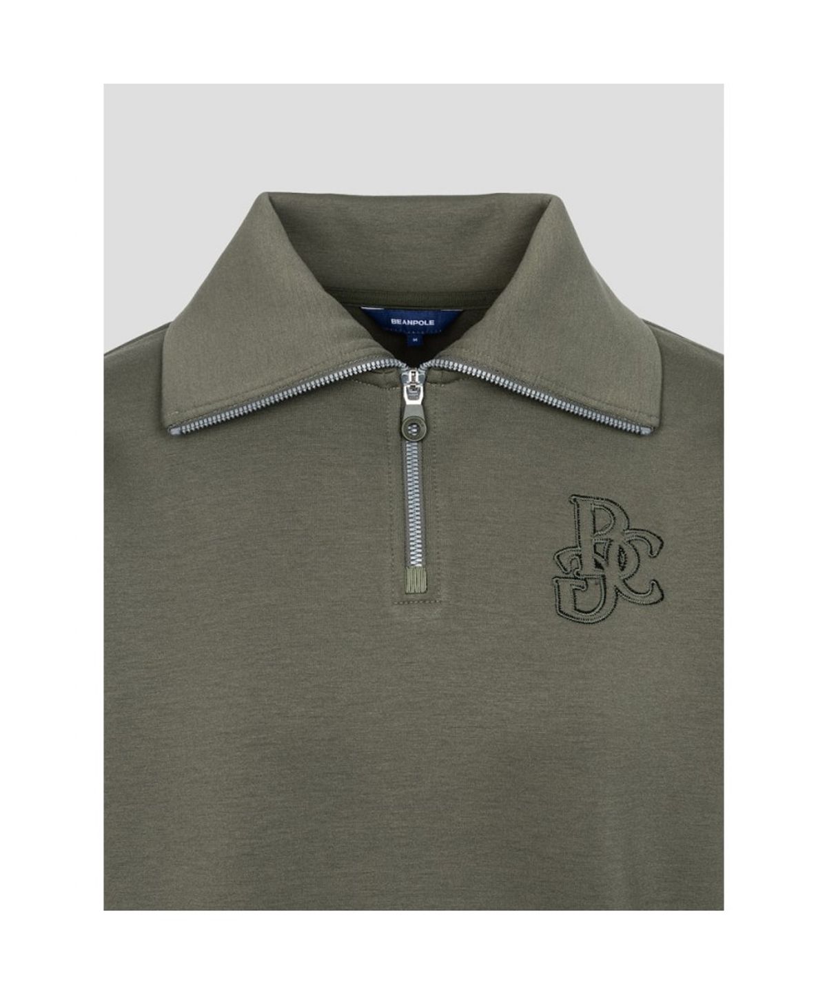 빈폴골프(BEANPOLE GOLF) 여성 자카드 블루종핏 긴소매 티셔츠  카키