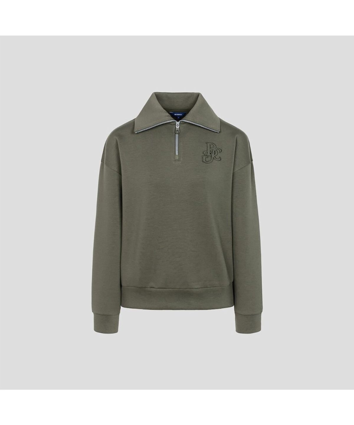 빈폴골프(BEANPOLE GOLF) 여성 자카드 블루종핏 긴소매 티셔츠  카키