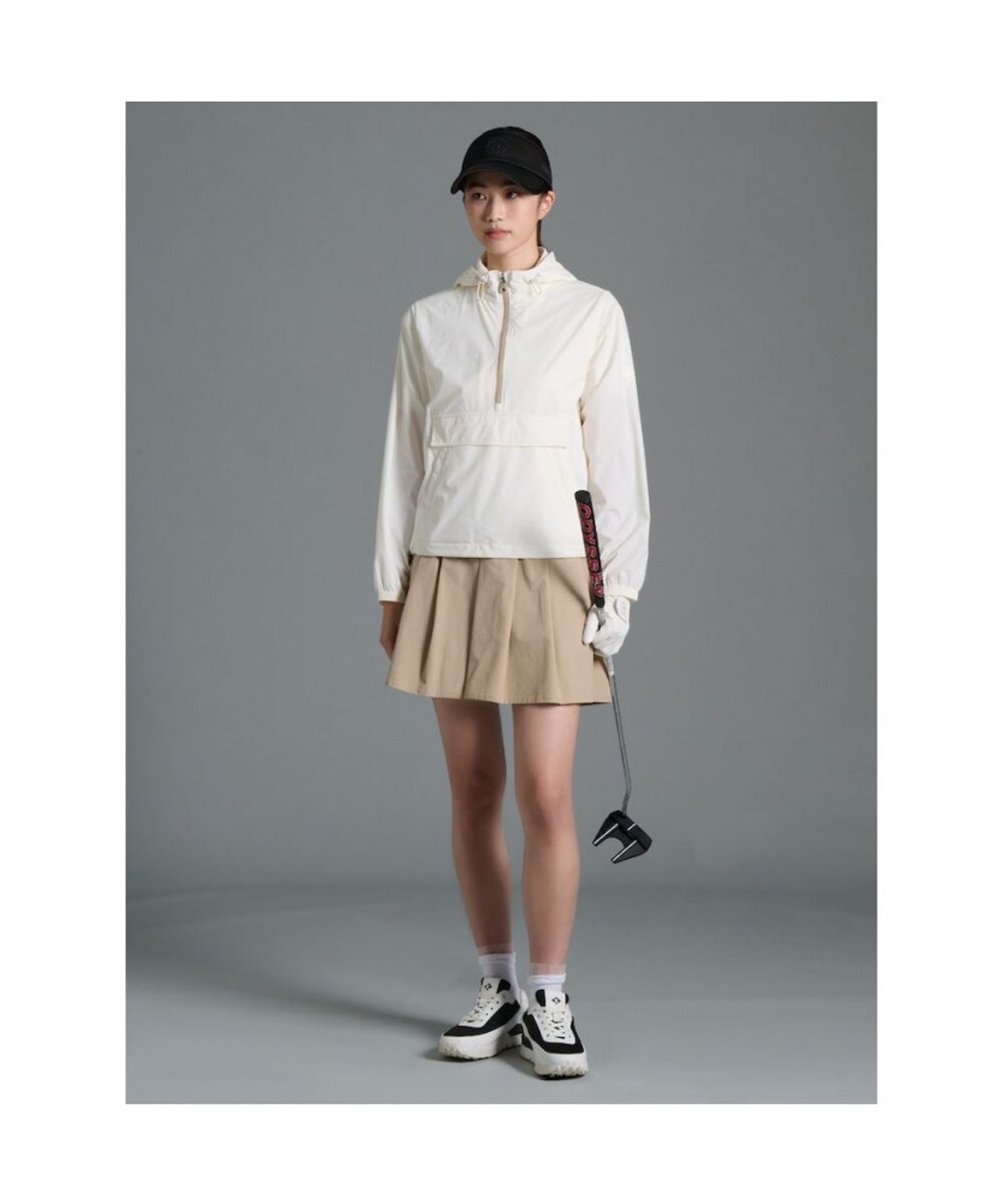 빈폴골프(BEANPOLE GOLF) 여성 후디 아노락  아이보리