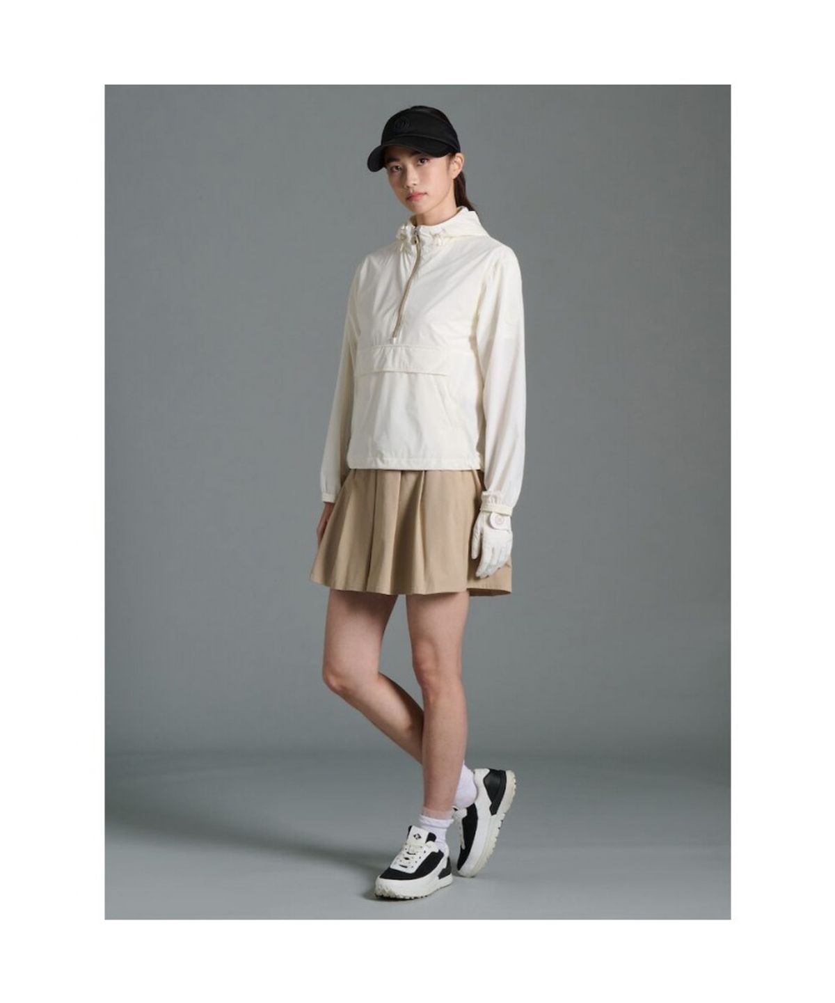 빈폴골프(BEANPOLE GOLF) 여성 후디 아노락  아이보리