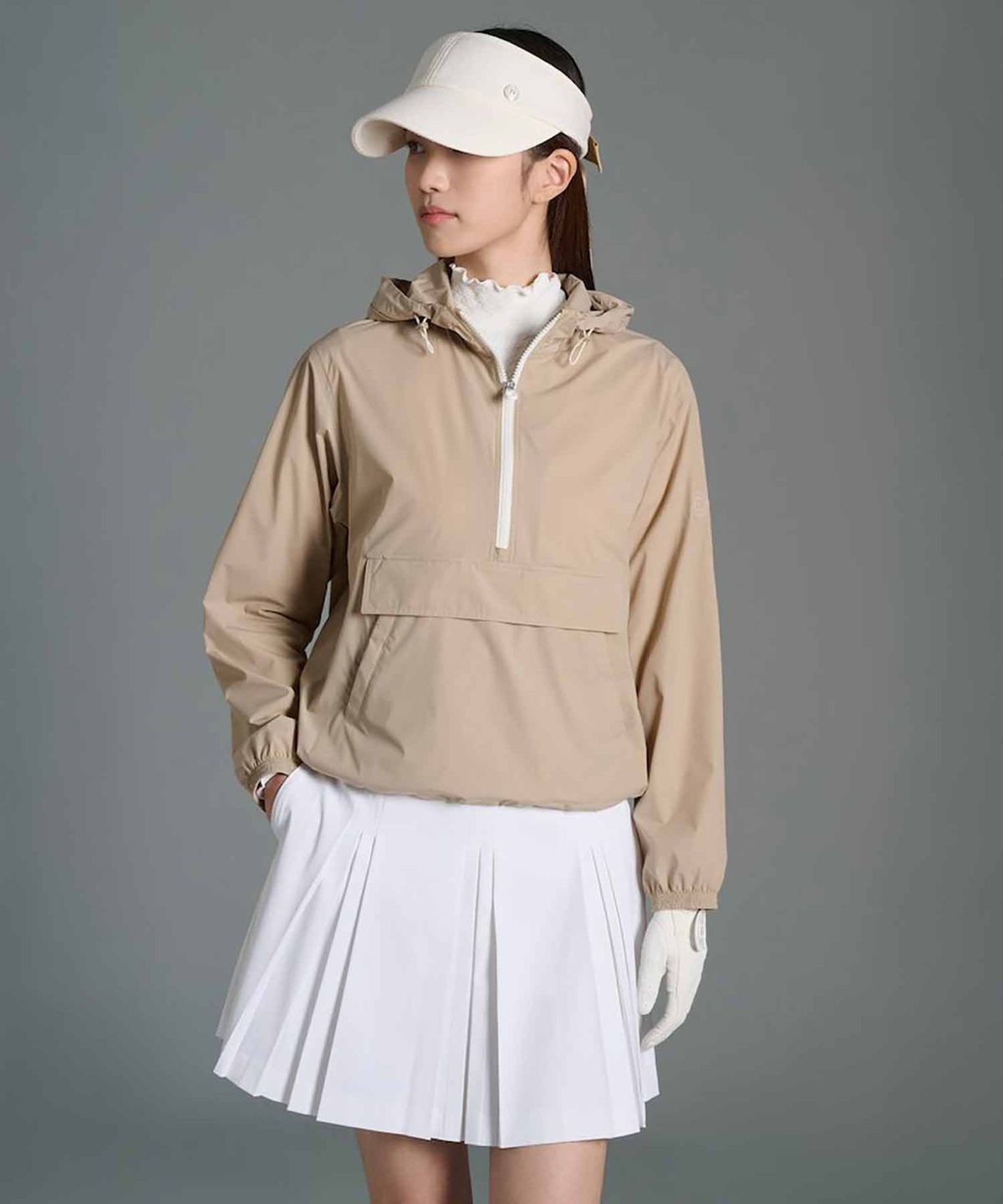 빈폴골프(BEANPOLE GOLF) 여성 후디 아노락  베이지