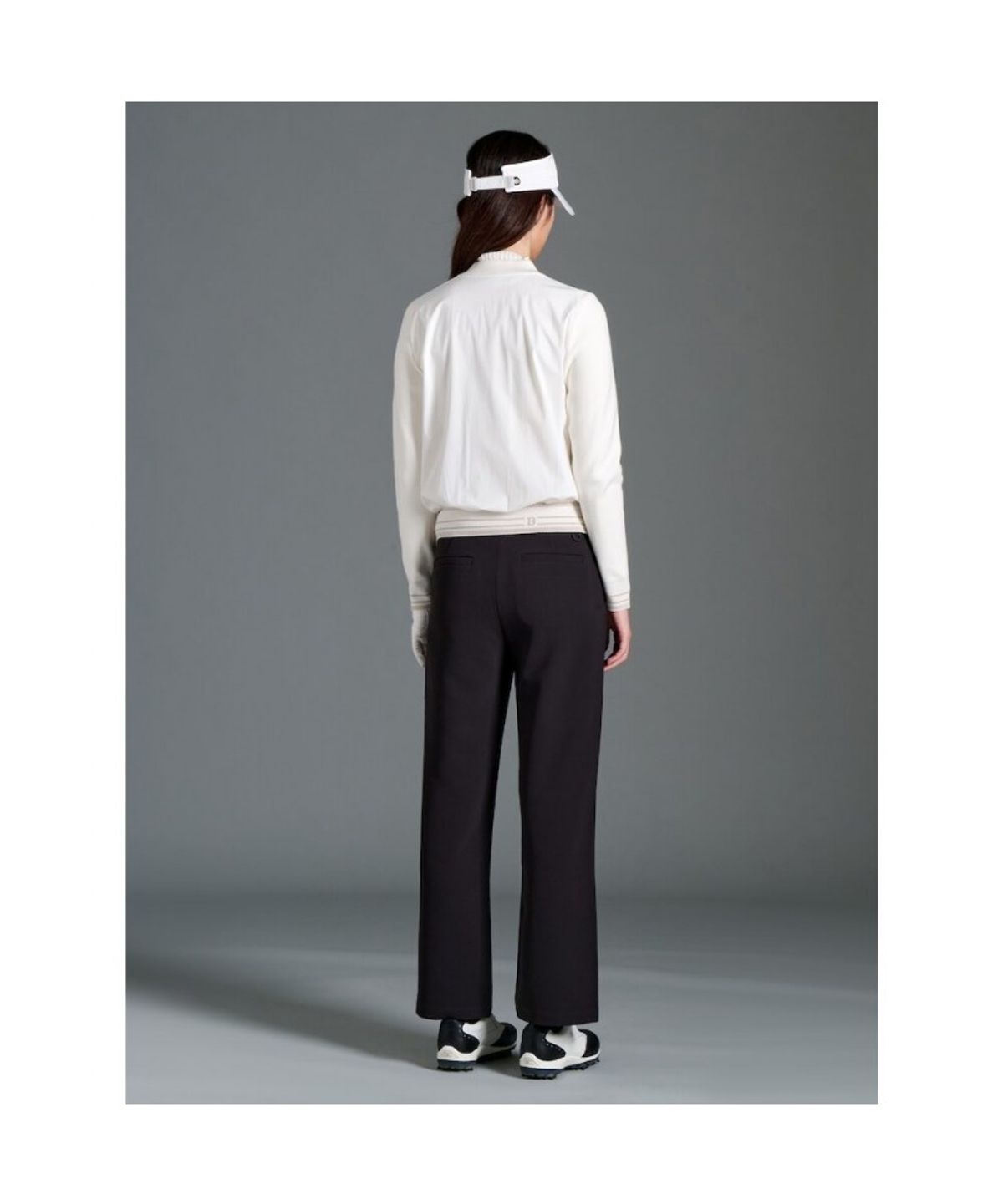 빈폴골프(BEANPOLE GOLF) 여성 우븐 하이브리드 카디건  아이보리