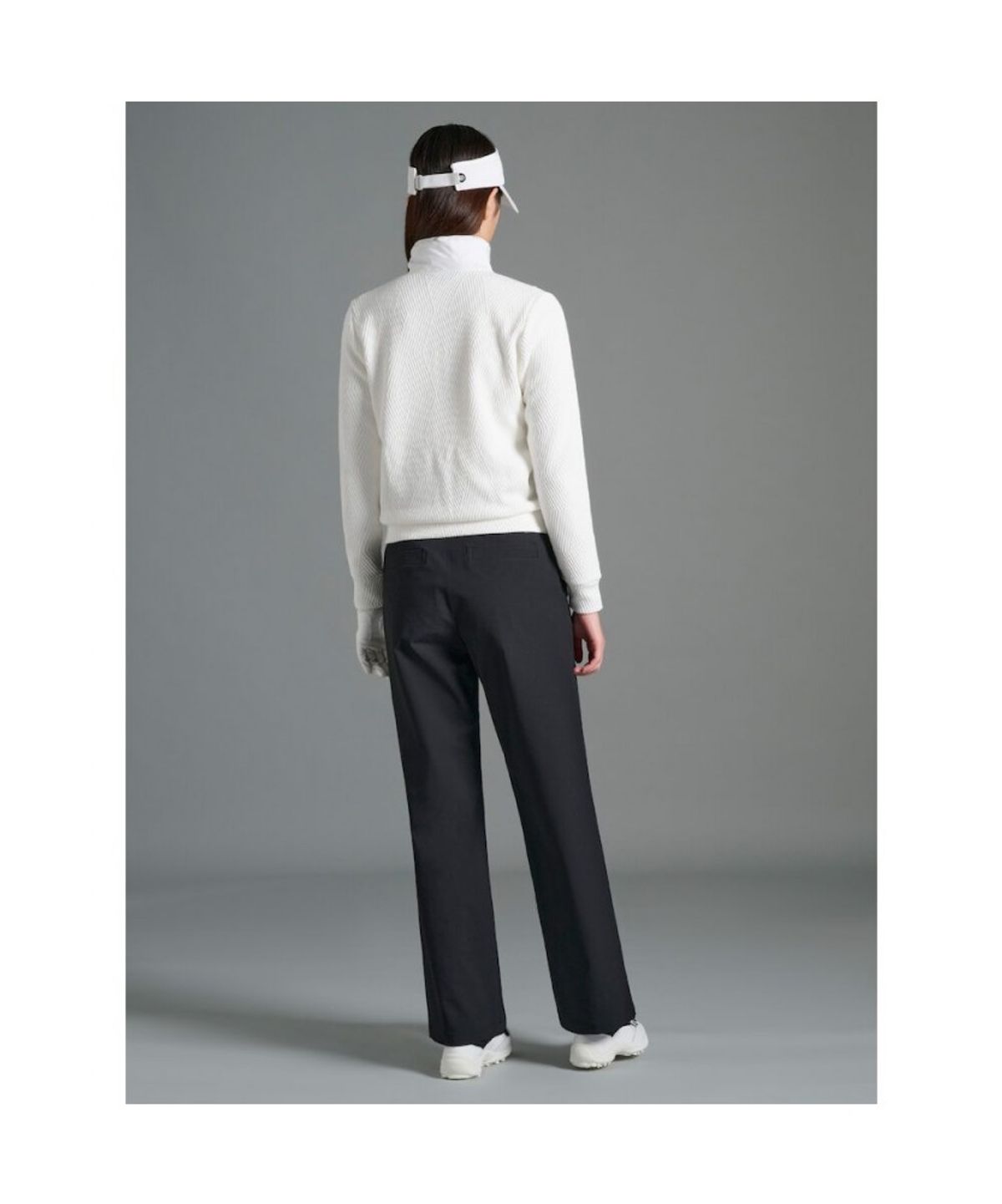 빈폴골프(BEANPOLE GOLF) 여성 자카드 풀집업  화이트