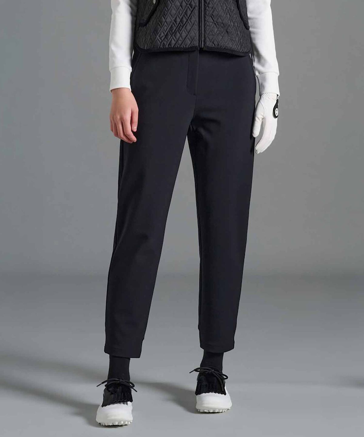 빈폴골프(BEANPOLE GOLF) 여성 약기모 반조거 팬츠  블랙