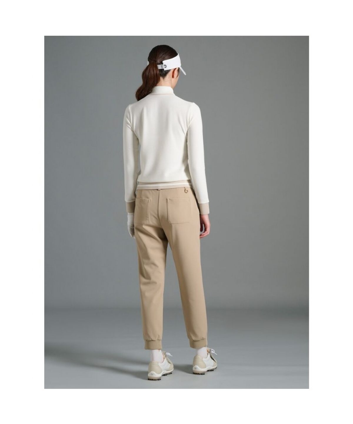 빈폴골프(BEANPOLE GOLF) 여성 약기모 반조거 팬츠  베이지