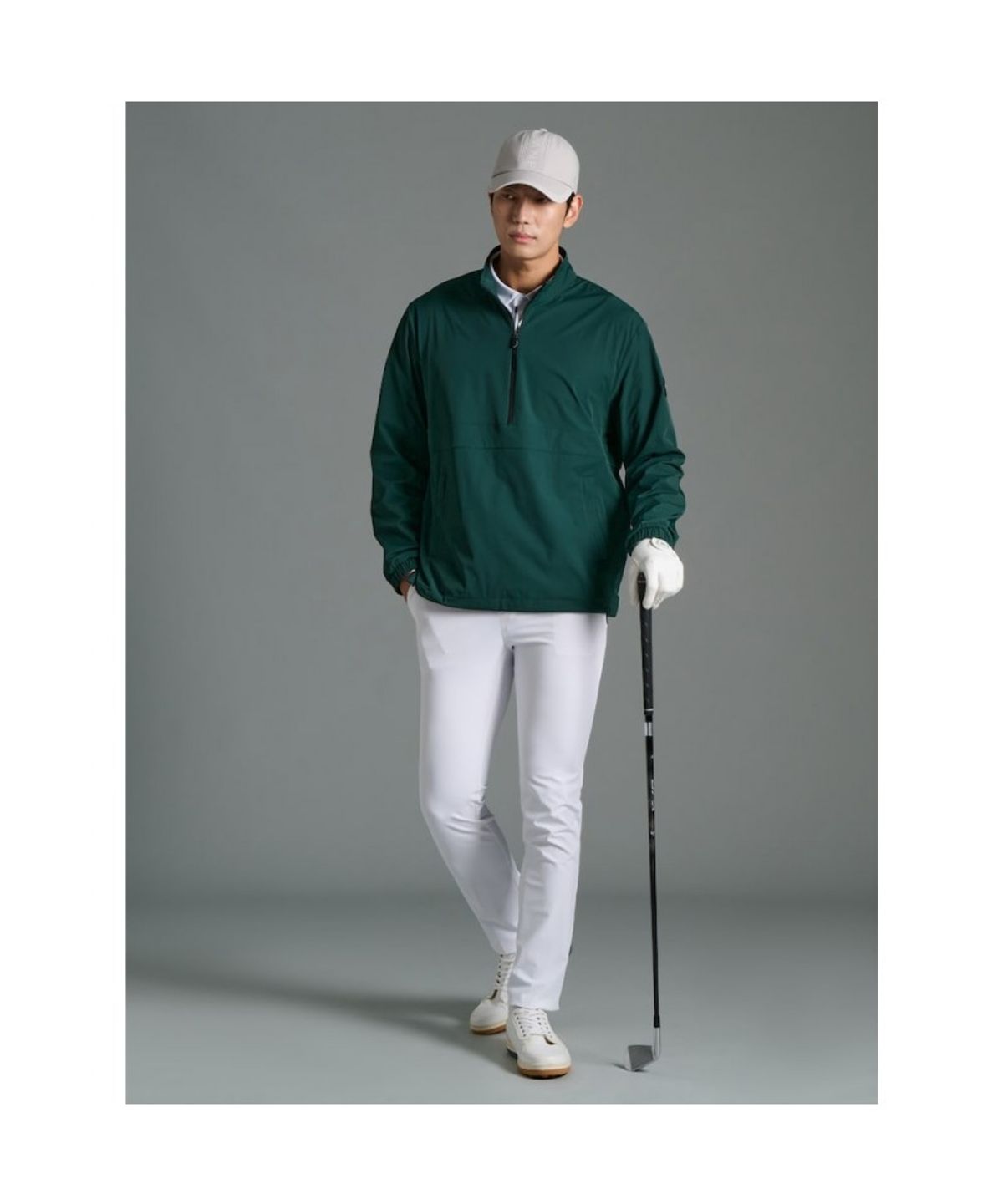 빈폴골프(BEANPOLE GOLF) 남성 아노락 티셔츠  그린