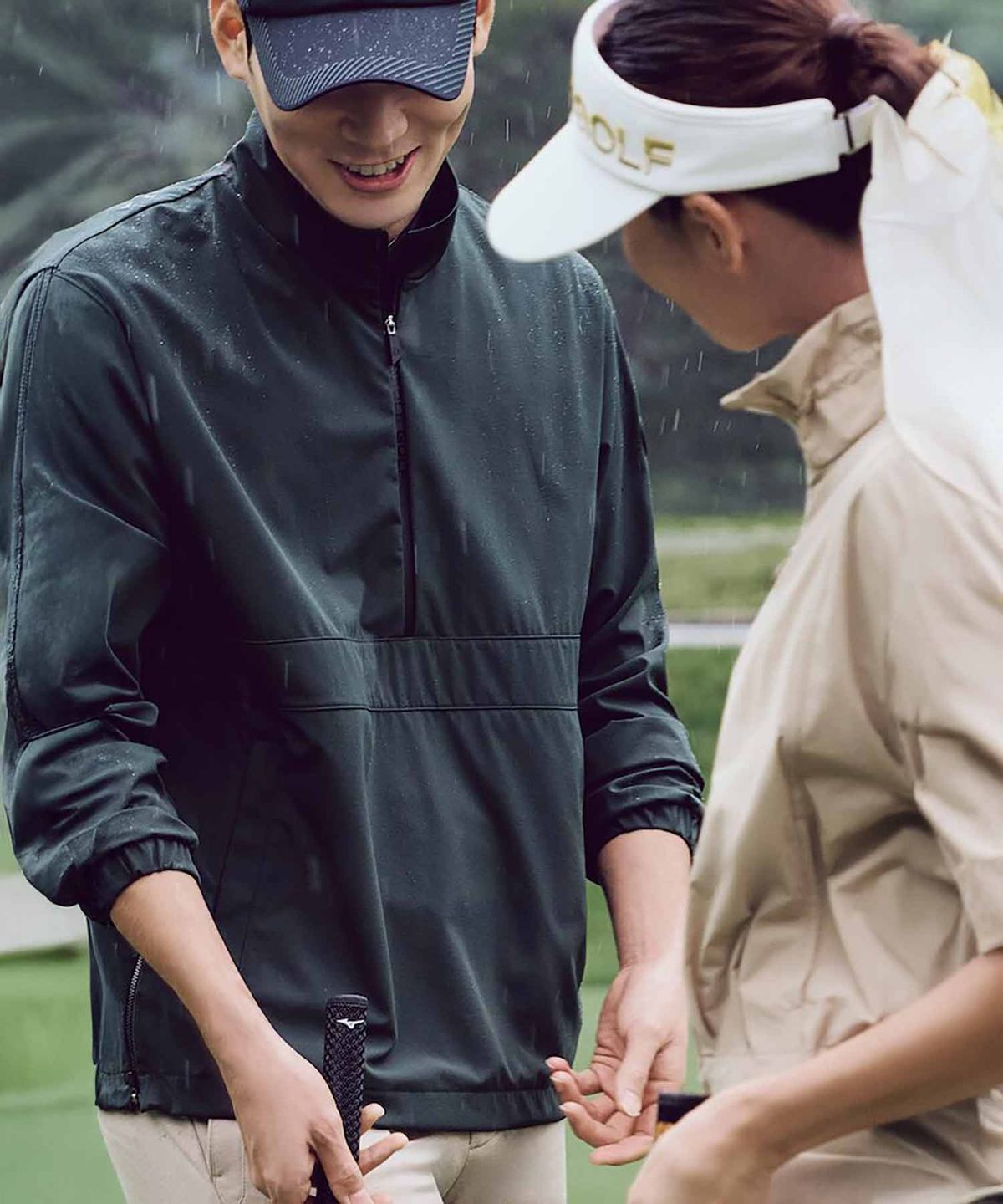 빈폴골프(BEANPOLE GOLF) 남성 아노락 티셔츠  그린