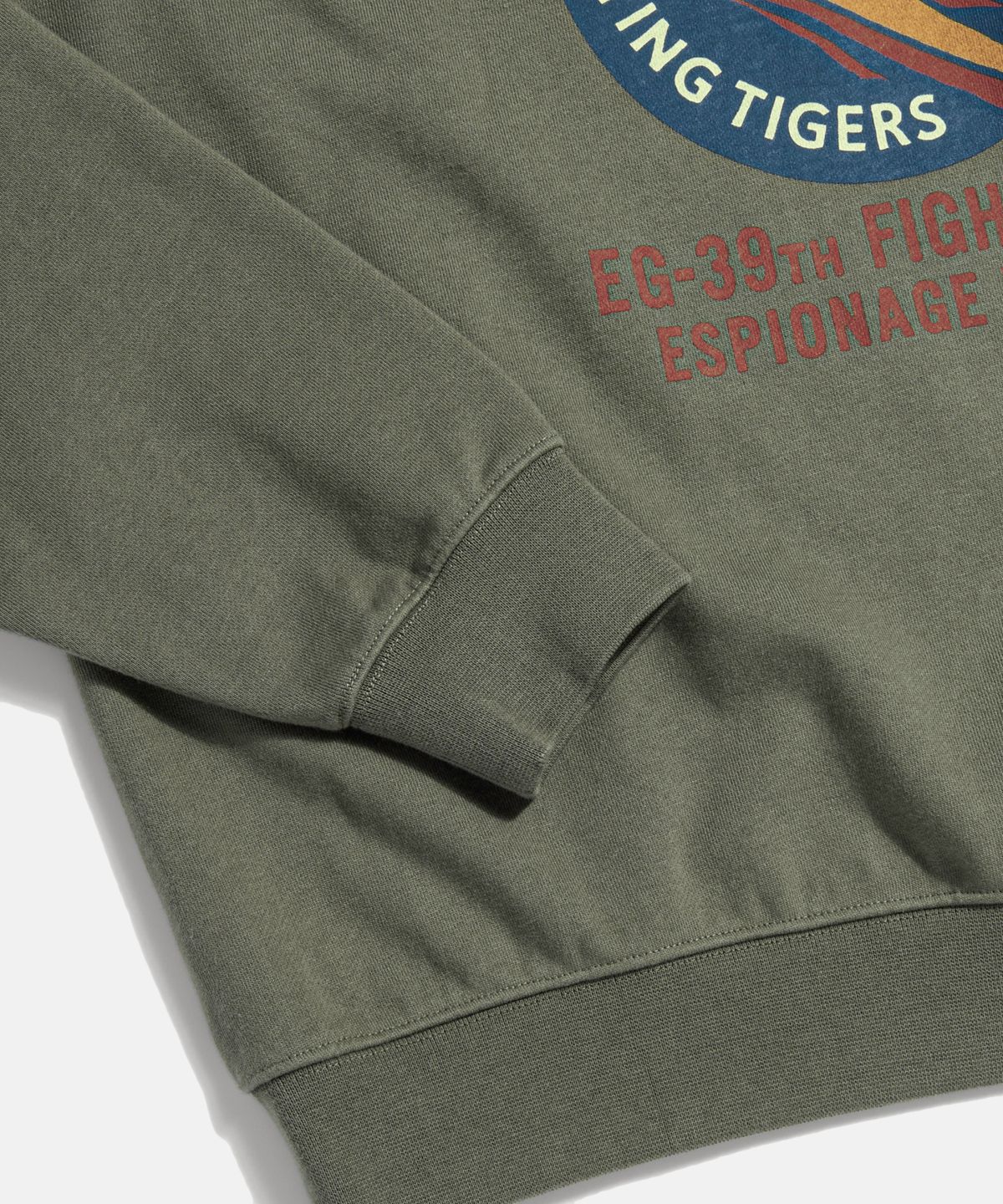 에스피오나지(ESPIONAGE) Flying Tigers Heavyweight Sweatshirt Earth