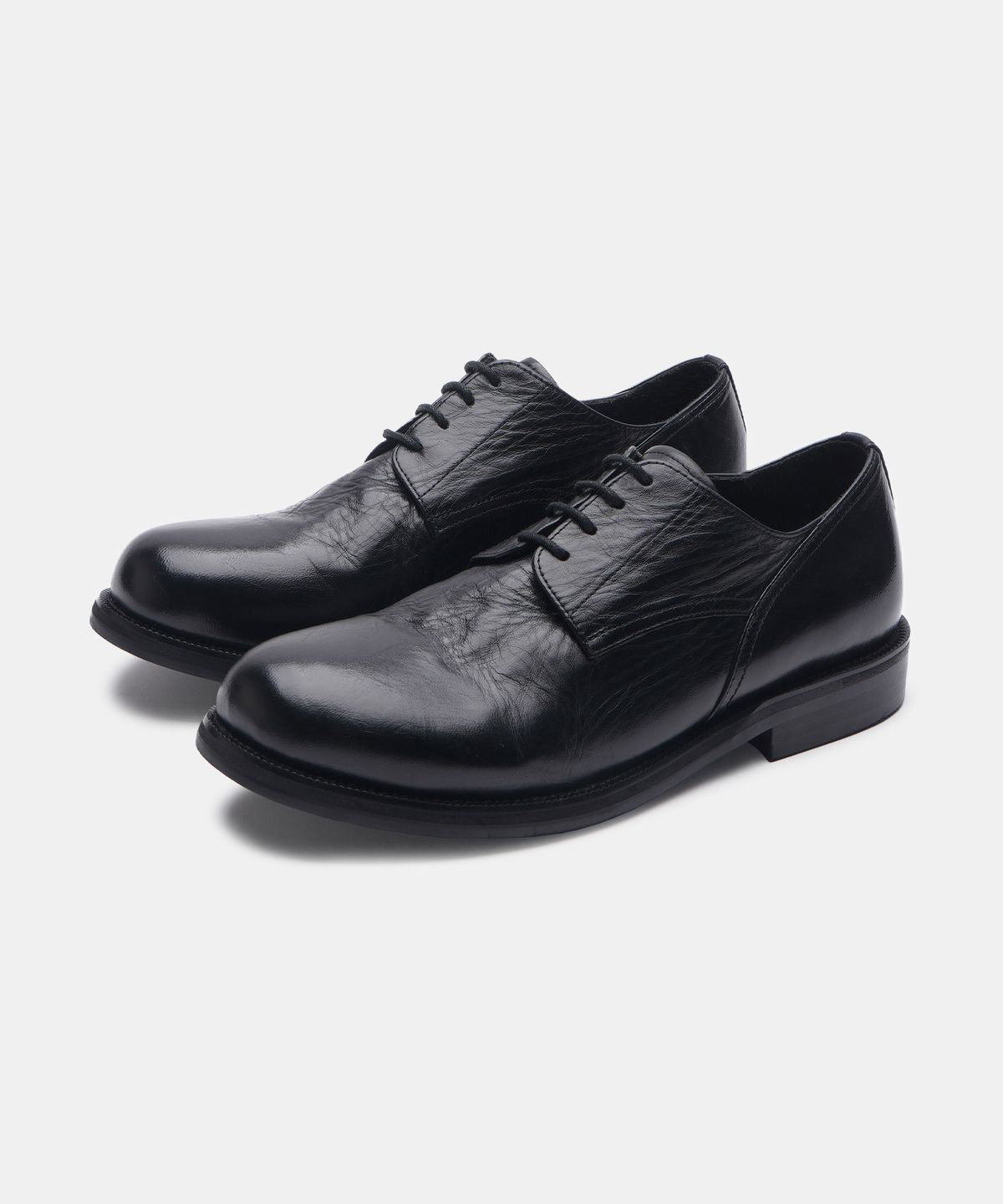 식스핏(6FT) [너드킹 x 식스핏] [+5cm] NOIR FOLD HORSEHIDE DERBY (BLACK)
