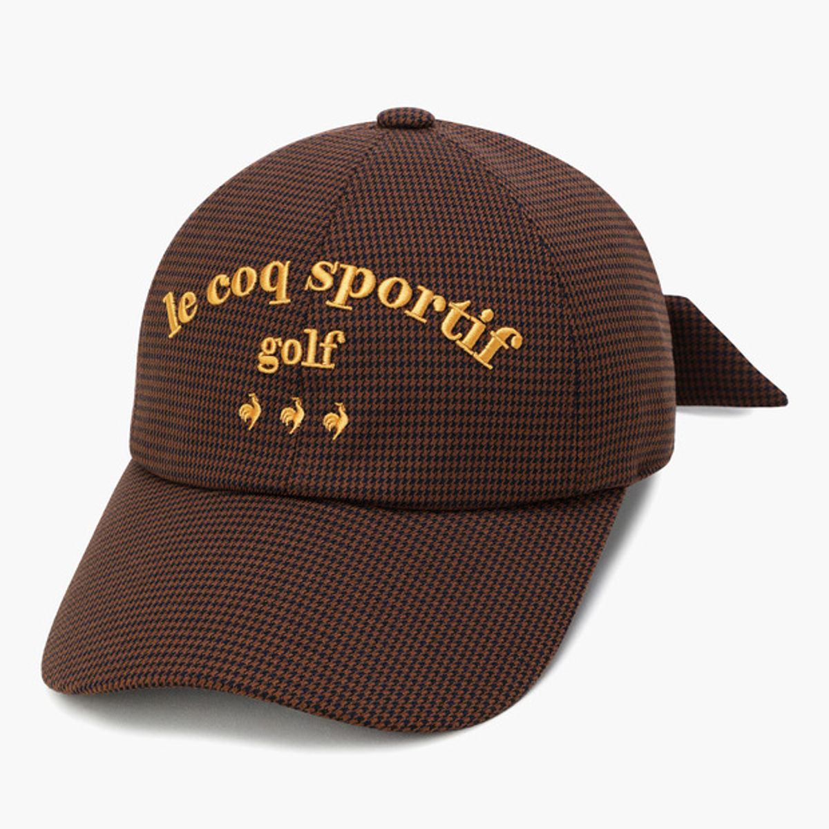 르꼬끄 골프(LECOQ GOLF) 여성 패턴 리본 탈부착 캡 (GQ322LCP93)