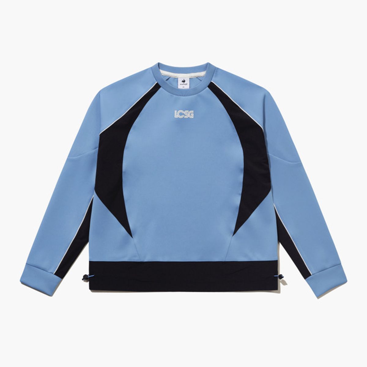 르꼬끄 골프(LECOQ GOLF) 여성 배색 포인트 스웻셔츠 (GQ322LRL93)