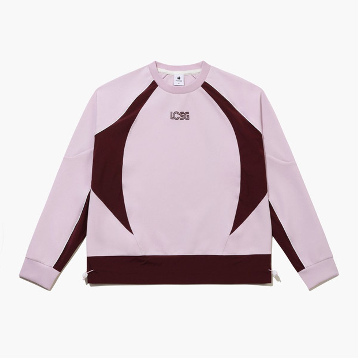 르꼬끄 골프(LECOQ GOLF) 여성 배색 포인트 스웻셔츠 (GQ322LRL93)