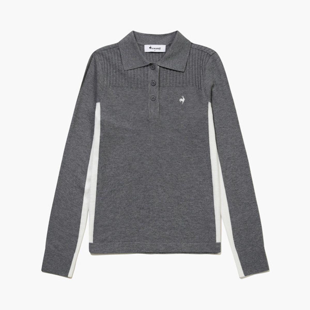 르꼬끄 골프(LECOQ GOLF) 여성 배색 포인트 카라 스웨터 (GQ322LKP92)