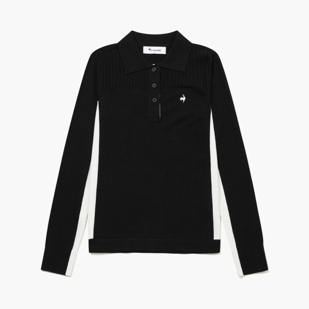 르꼬끄 골프(LECOQ GOLF) 여성 배색 포인트 카라 스웨터 (GQ322LKP92)