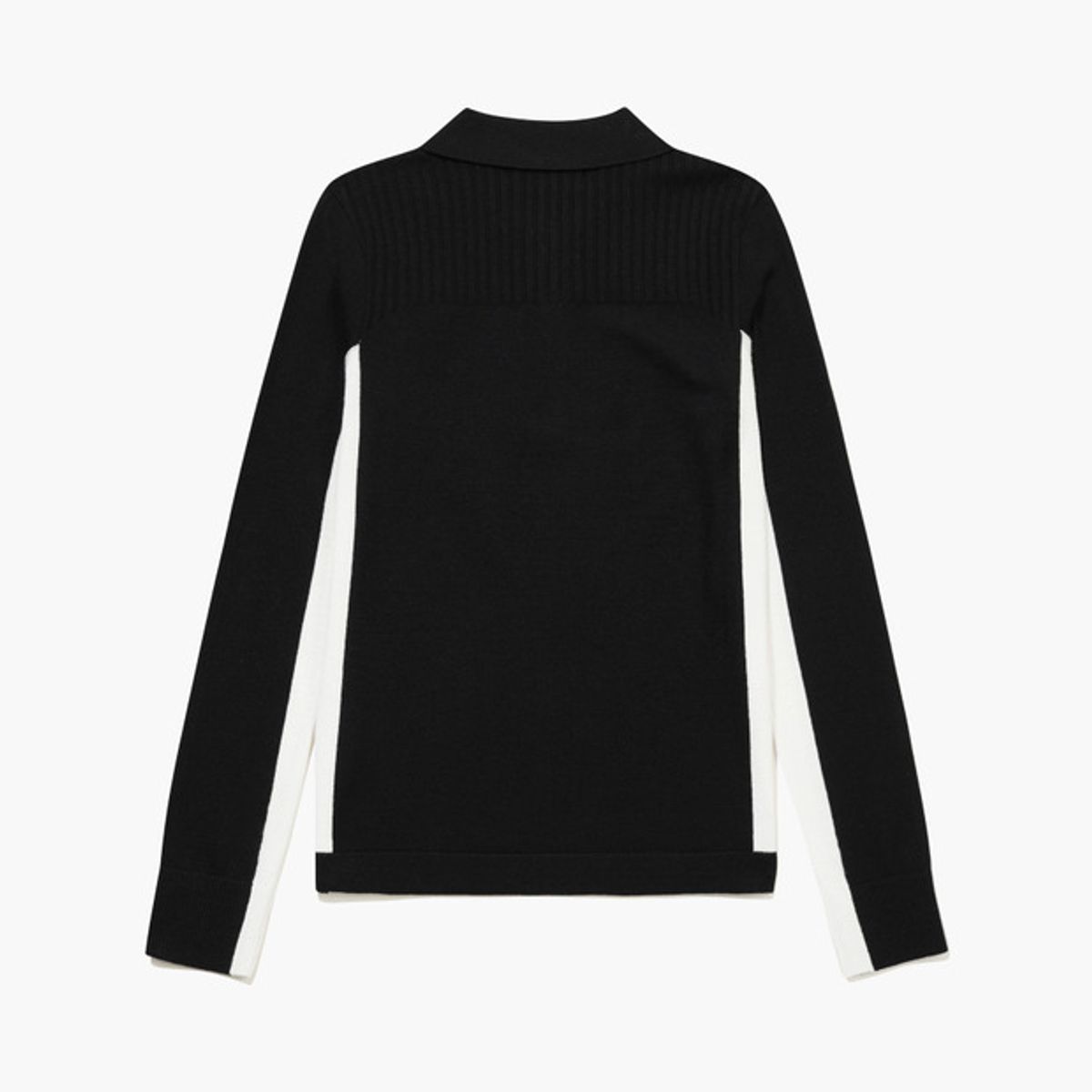 르꼬끄 골프(LECOQ GOLF) 여성 배색 포인트 카라 스웨터 (GQ322LKP92)