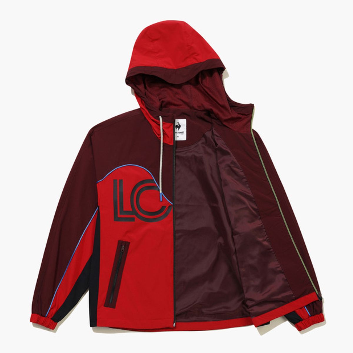 르꼬끄 골프(LECOQ GOLF) 여성 컬러 배색 포인트 우븐 점퍼 (GQ322LBL95)