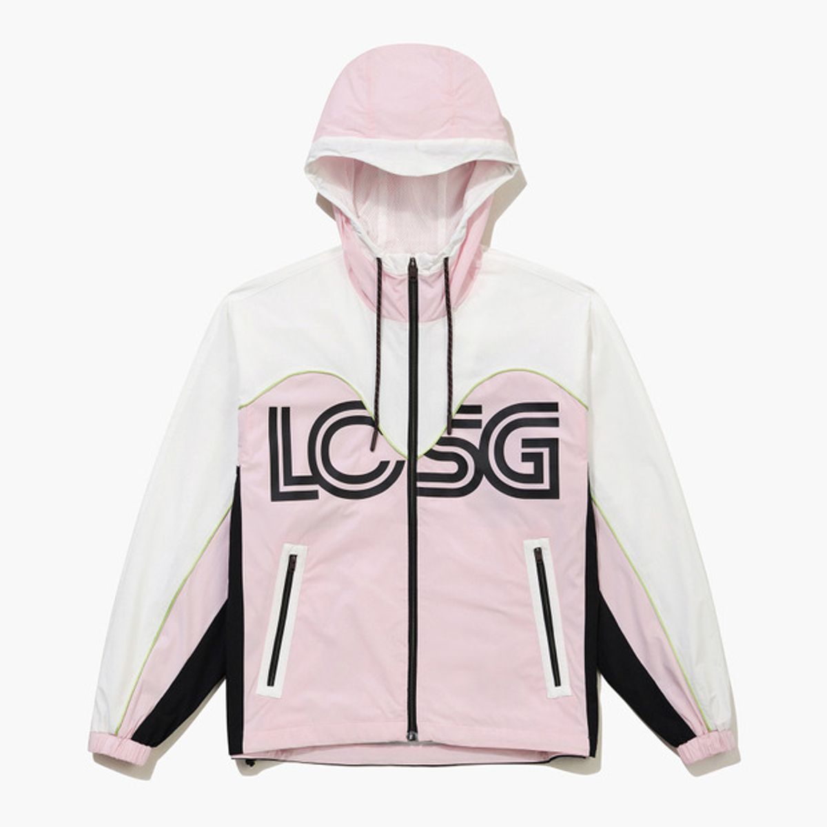 르꼬끄 골프(LECOQ GOLF) 여성 컬러 배색 포인트 우븐 점퍼 (GQ322LBL95)