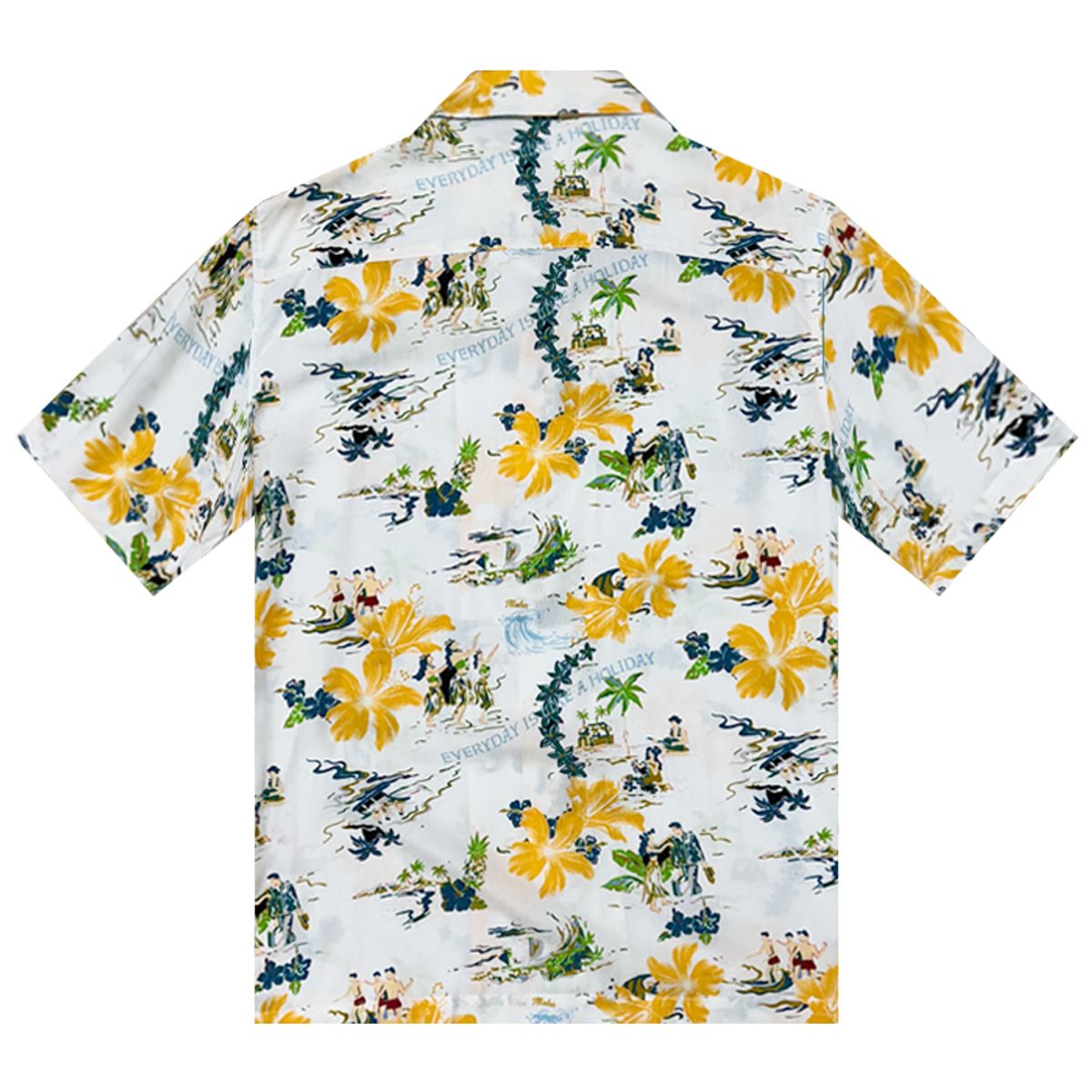 더셔츠하우스(THESHIRTHOUSE) 하와이안 셔츠 플라워 아일랜더-화이트