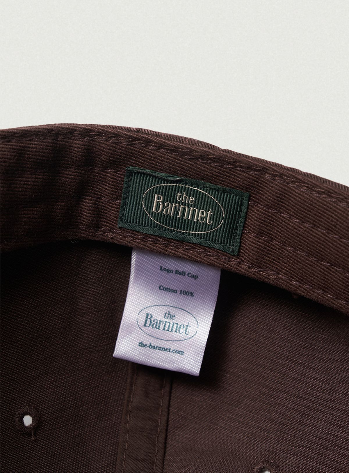 더바넷(THEBARNNET) Logo Ball Cap_Brown