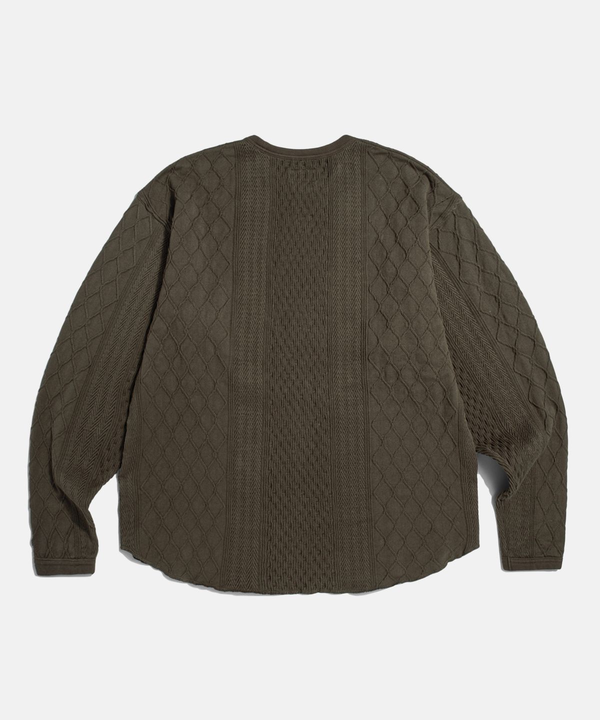에스피오나지(ESPIONAGE) Multi Weave Jersey Knit Dark Mocha