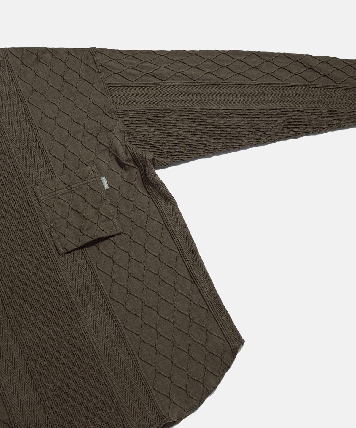에스피오나지(ESPIONAGE) Multi Weave Jersey Knit Dark Mocha