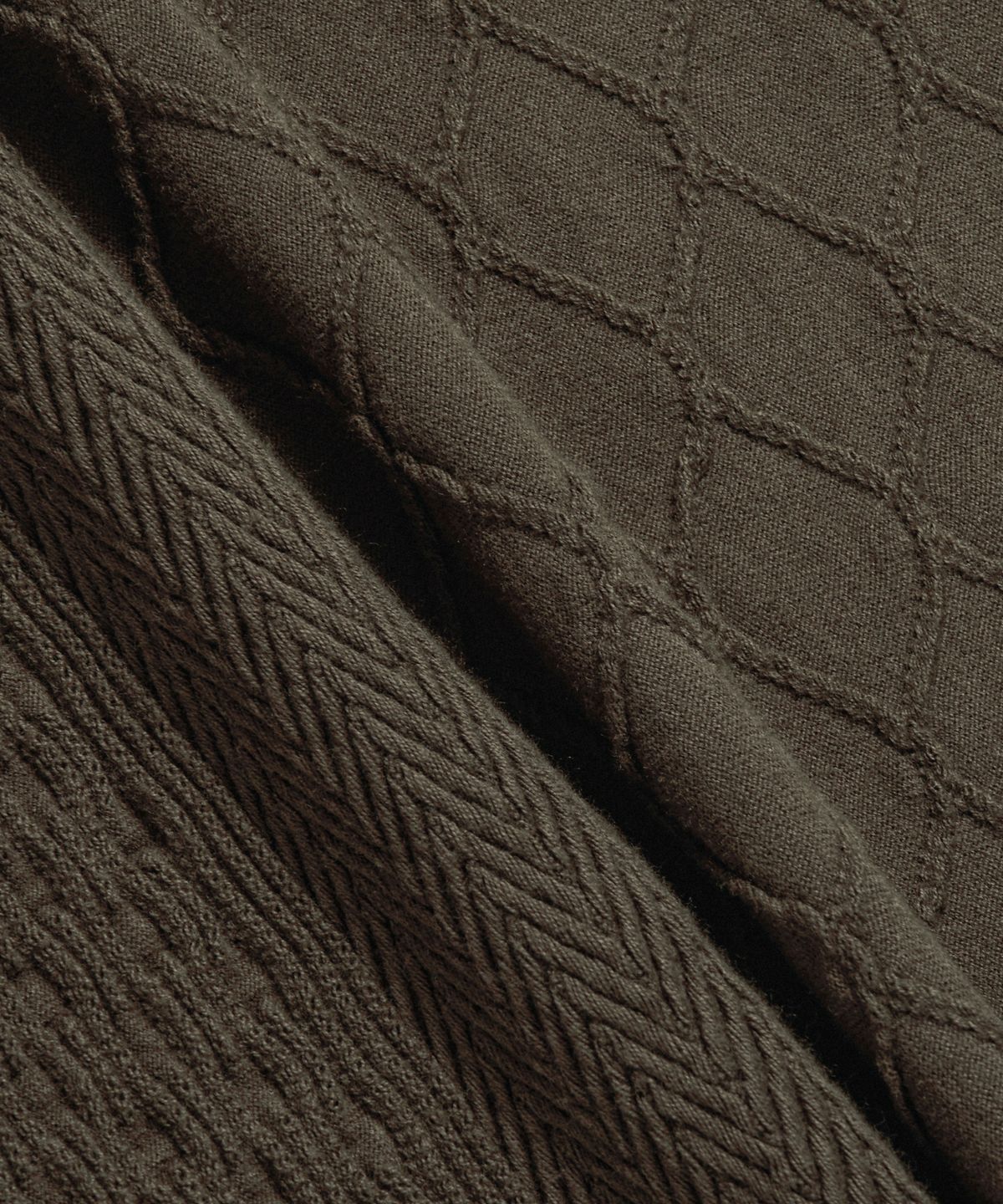 에스피오나지(ESPIONAGE) Multi Weave Jersey Knit Dark Mocha