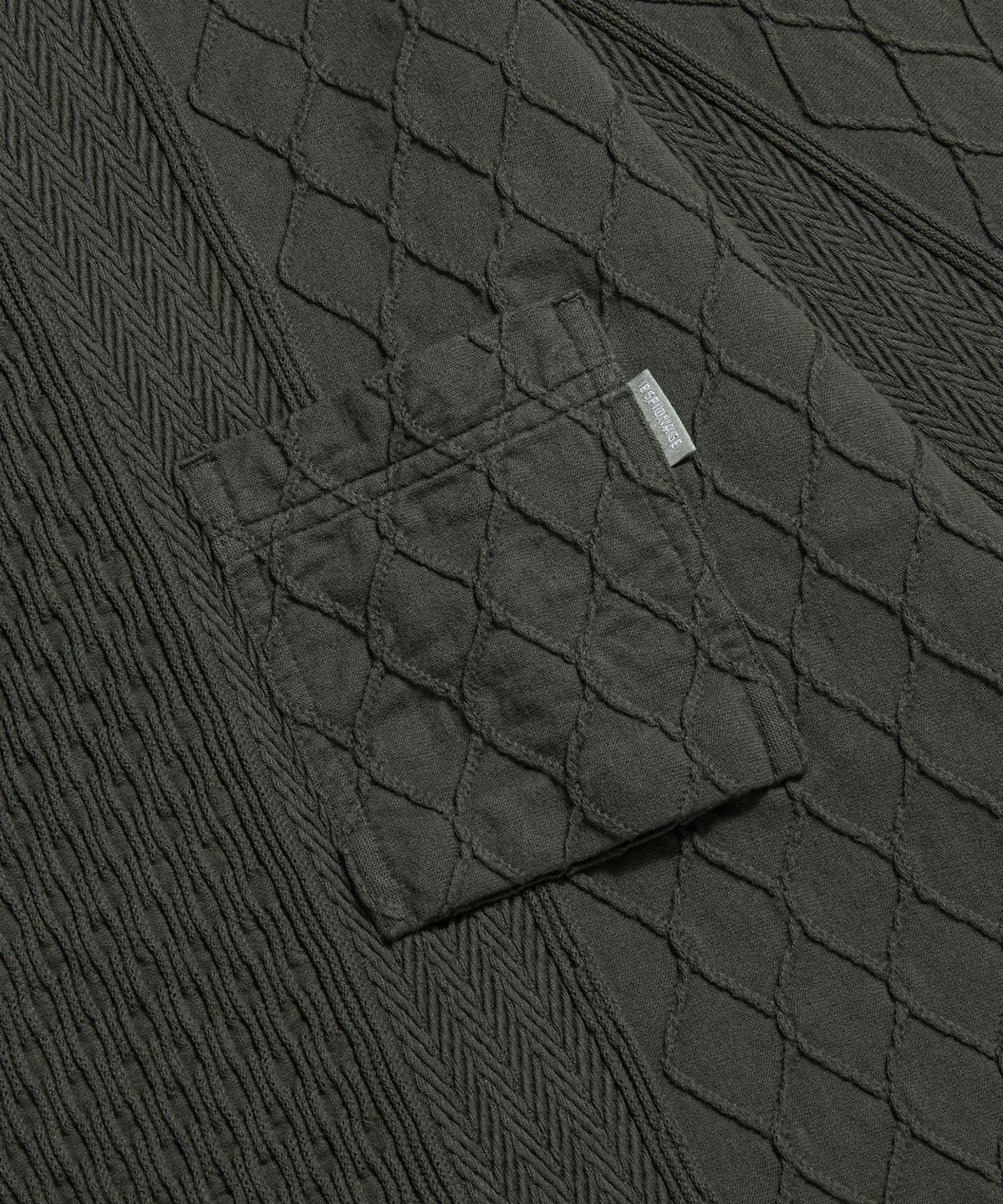 에스피오나지(ESPIONAGE) Multi Weave Jersey Knit Rat Grey