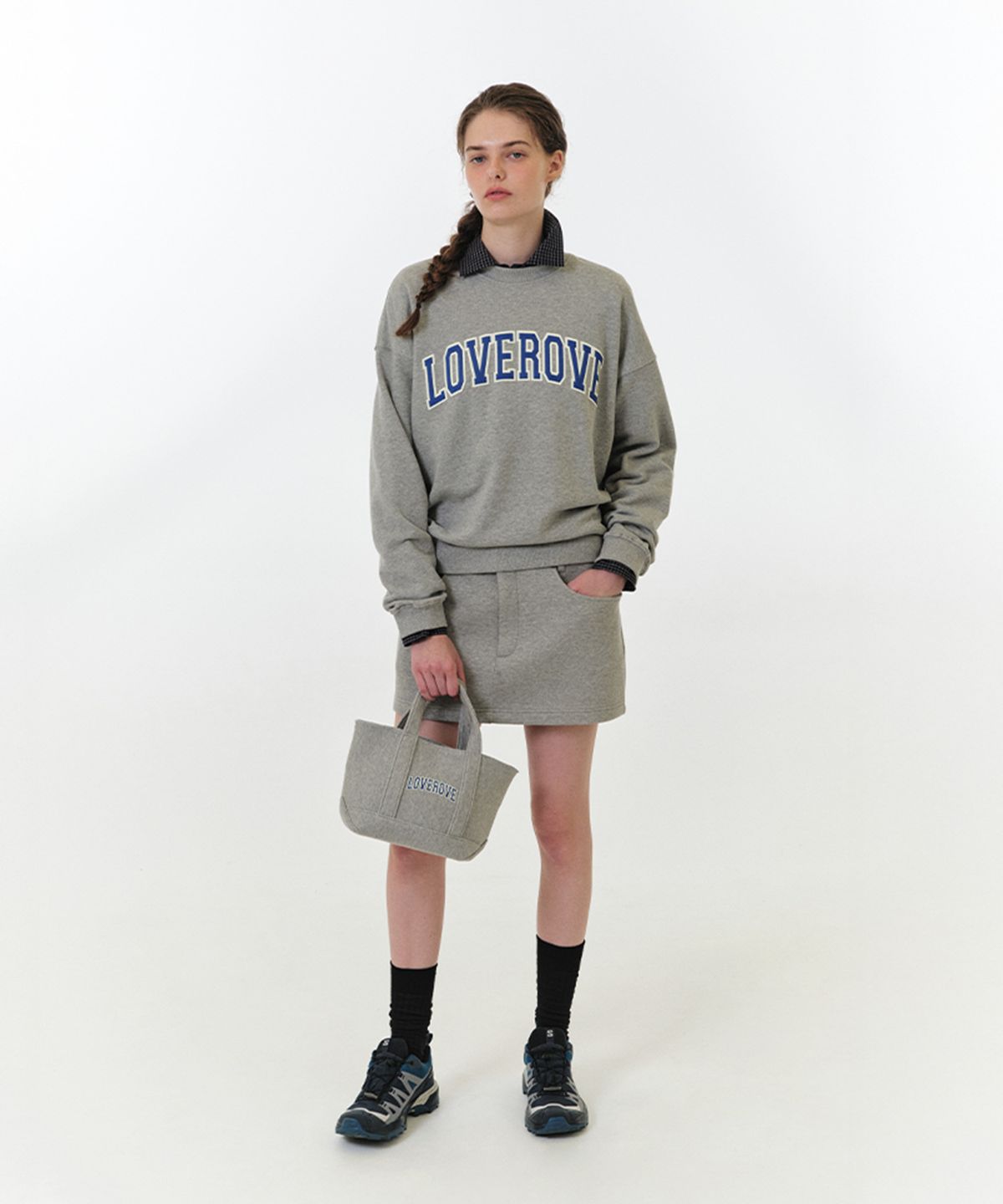 그로브(GROVE) LOVEROVE SWEATSHIRT (GREY)