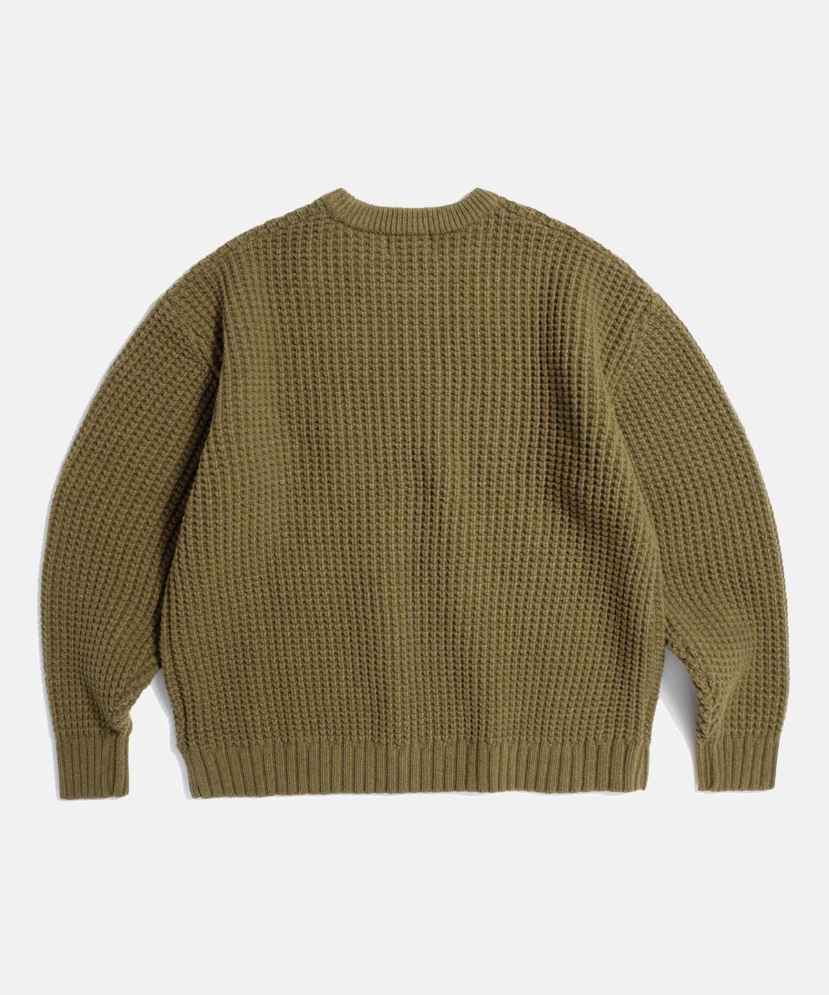 에스피오나지(ESPIONAGE) Heavyweight Waffle Knit Sweater Cinnamon
