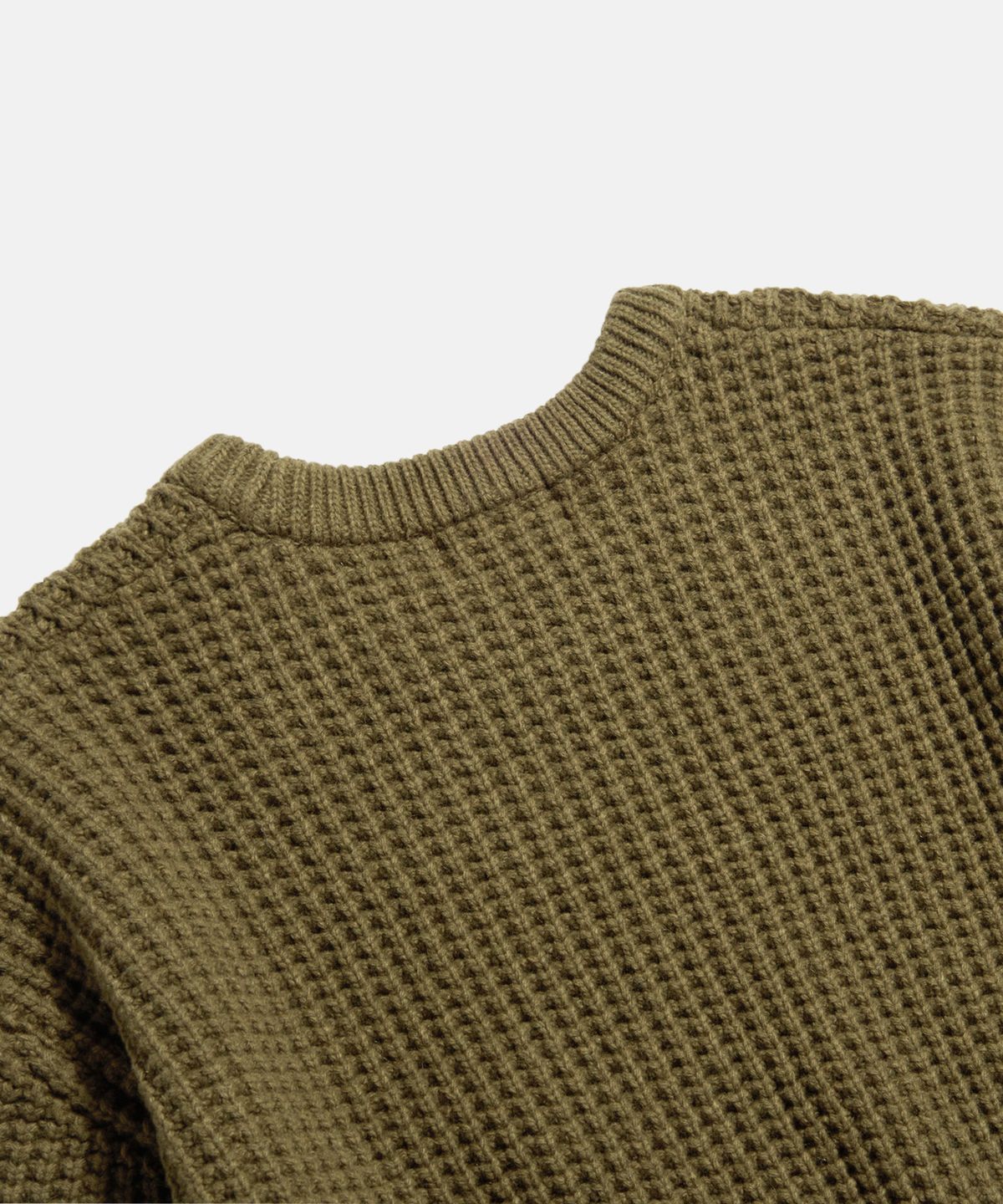 에스피오나지(ESPIONAGE) Heavyweight Waffle Knit Sweater Cinnamon